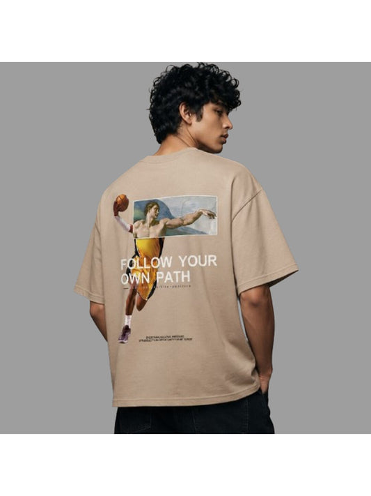 Trendy 14 Printed Round Neck Oversized Pre customized Tshirt for Men