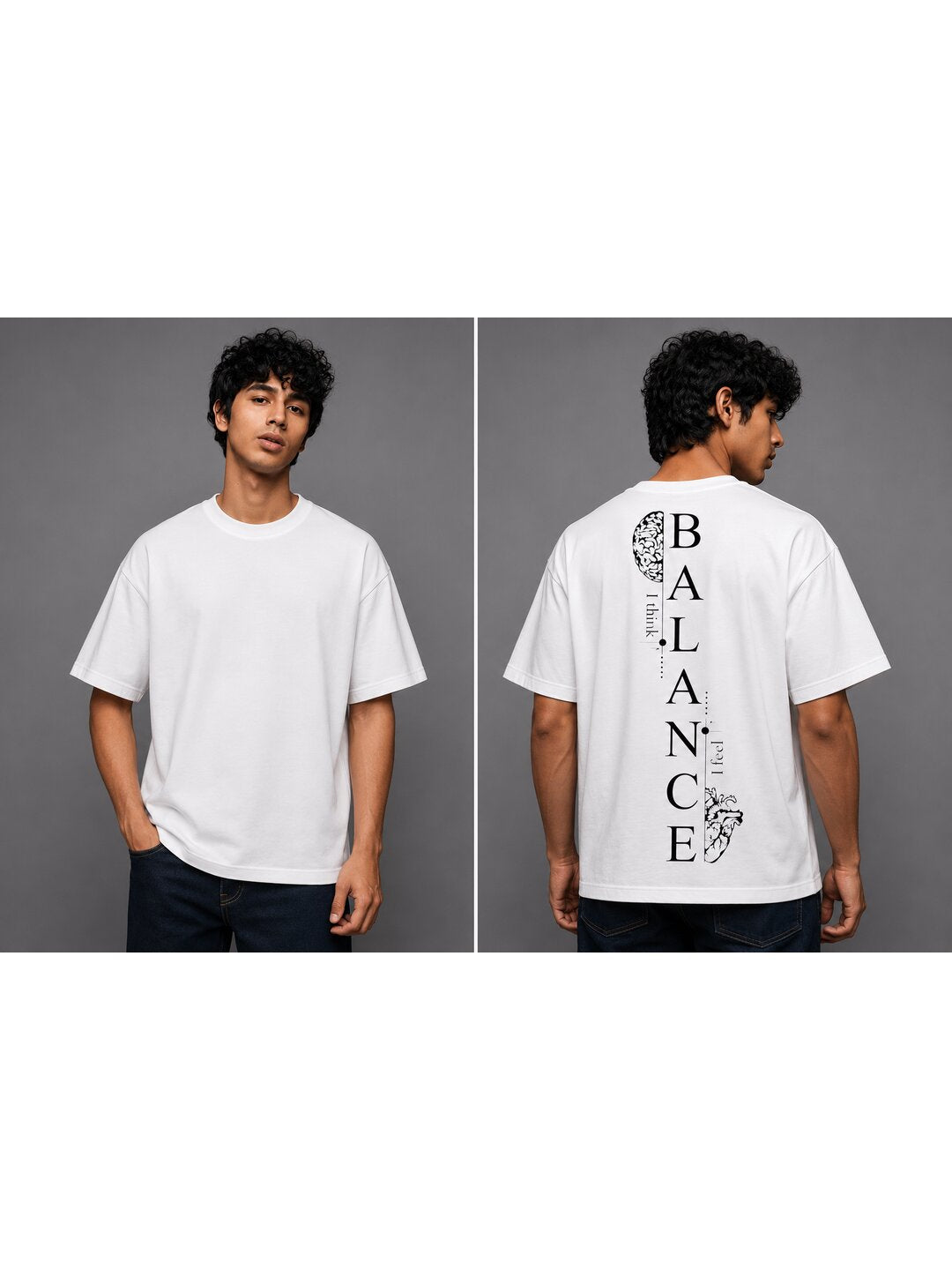 Word Idioms 01 Printed Round Neck Oversized Pre customized Tshirt for Men