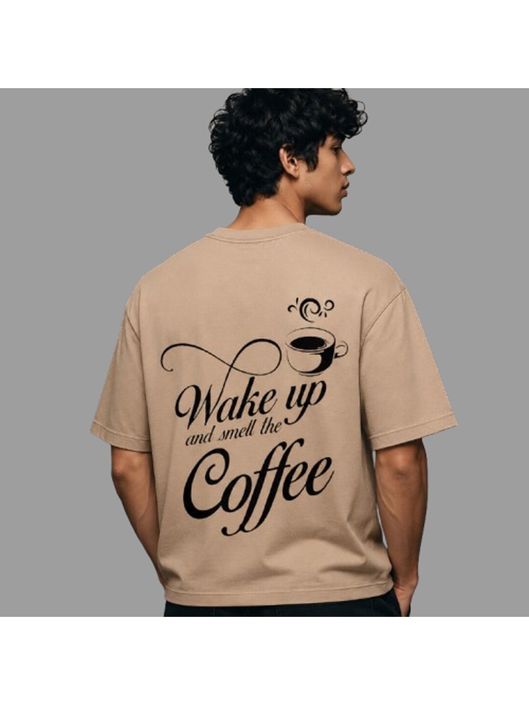 Word Idioms 02 Printed Round Neck Oversized Pre customized Tshirt for Men