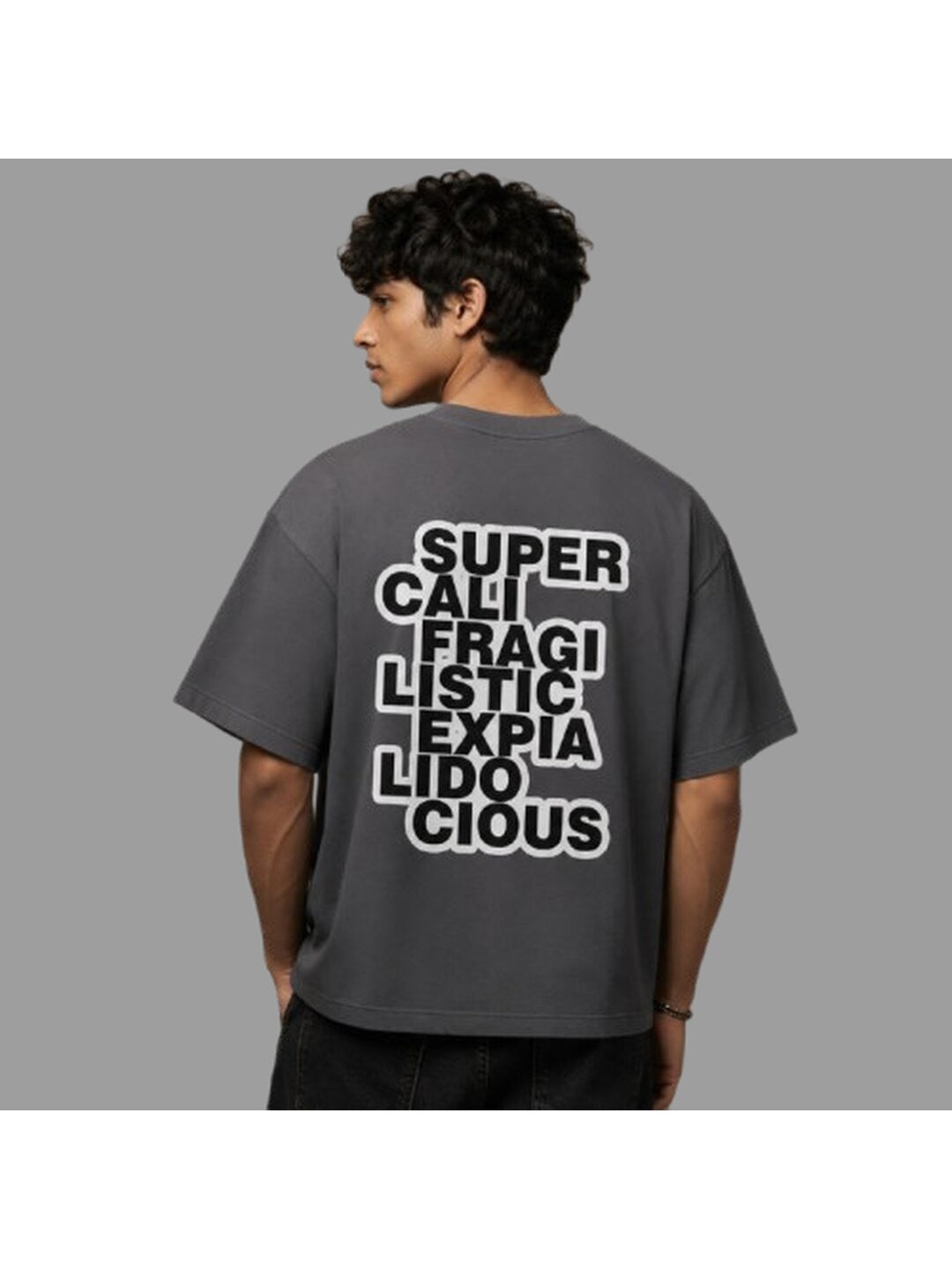 Guiness Word Printed Round Neck Oversize Pre-customized Tshirt for Men