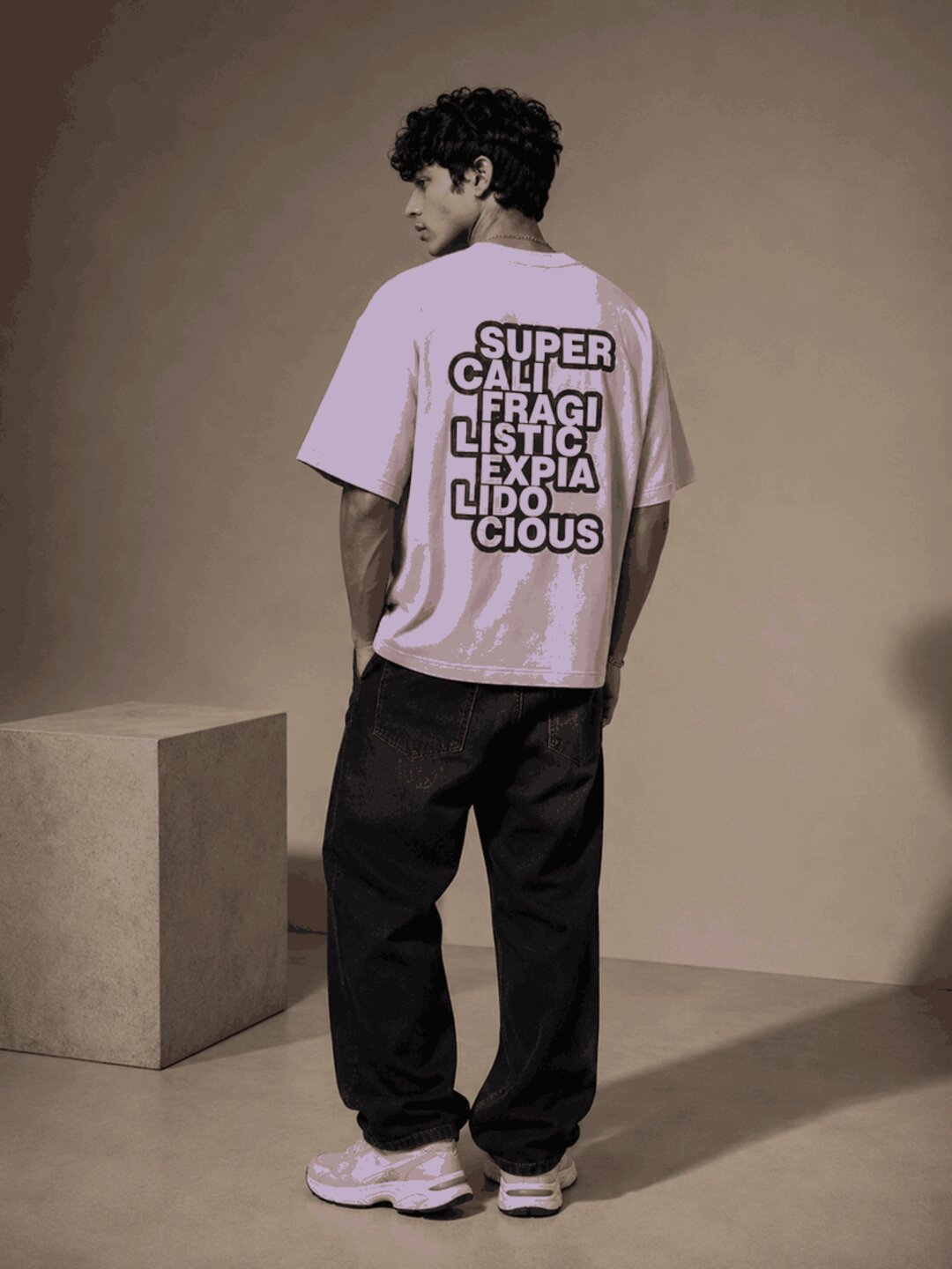 Guiness Word Printed Round Neck Oversize Pre-customized Tshirt for Men
