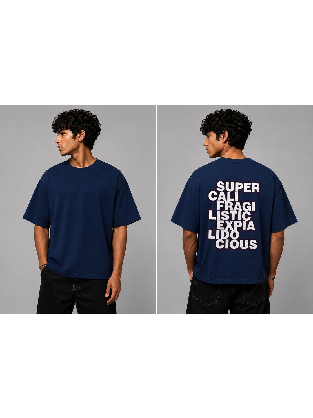 Guiness Word Printed Round Neck Oversize Pre-customized Tshirt for Men