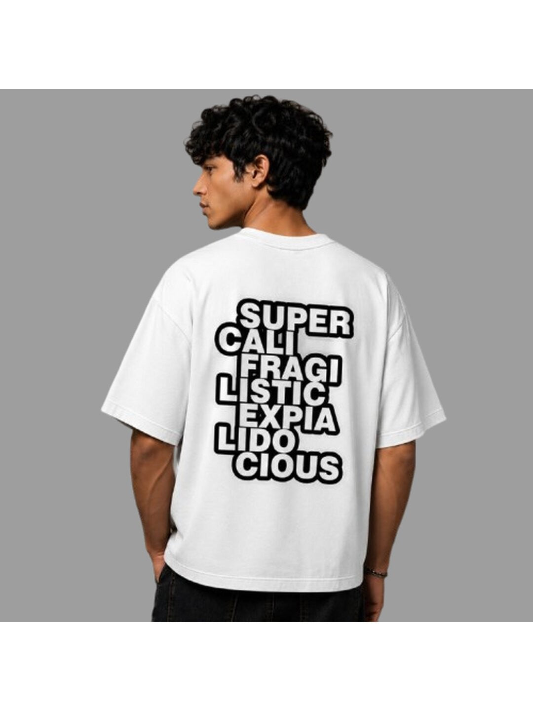 Guiness Word Printed Round Neck Oversize Pre-customized Tshirt for Men