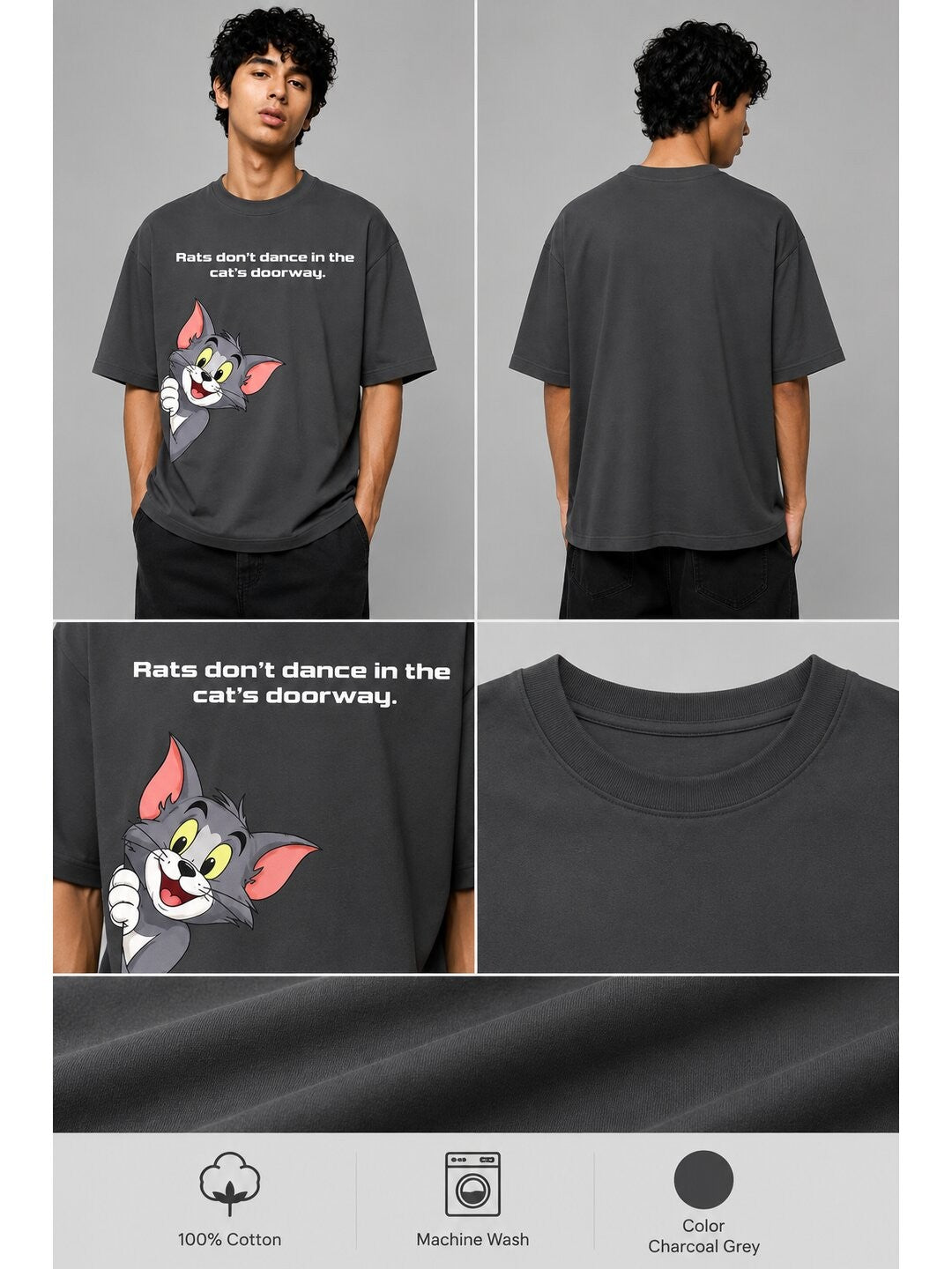 African proverb Printed Round Neck Oversize Pre-customized Tshirt for Men