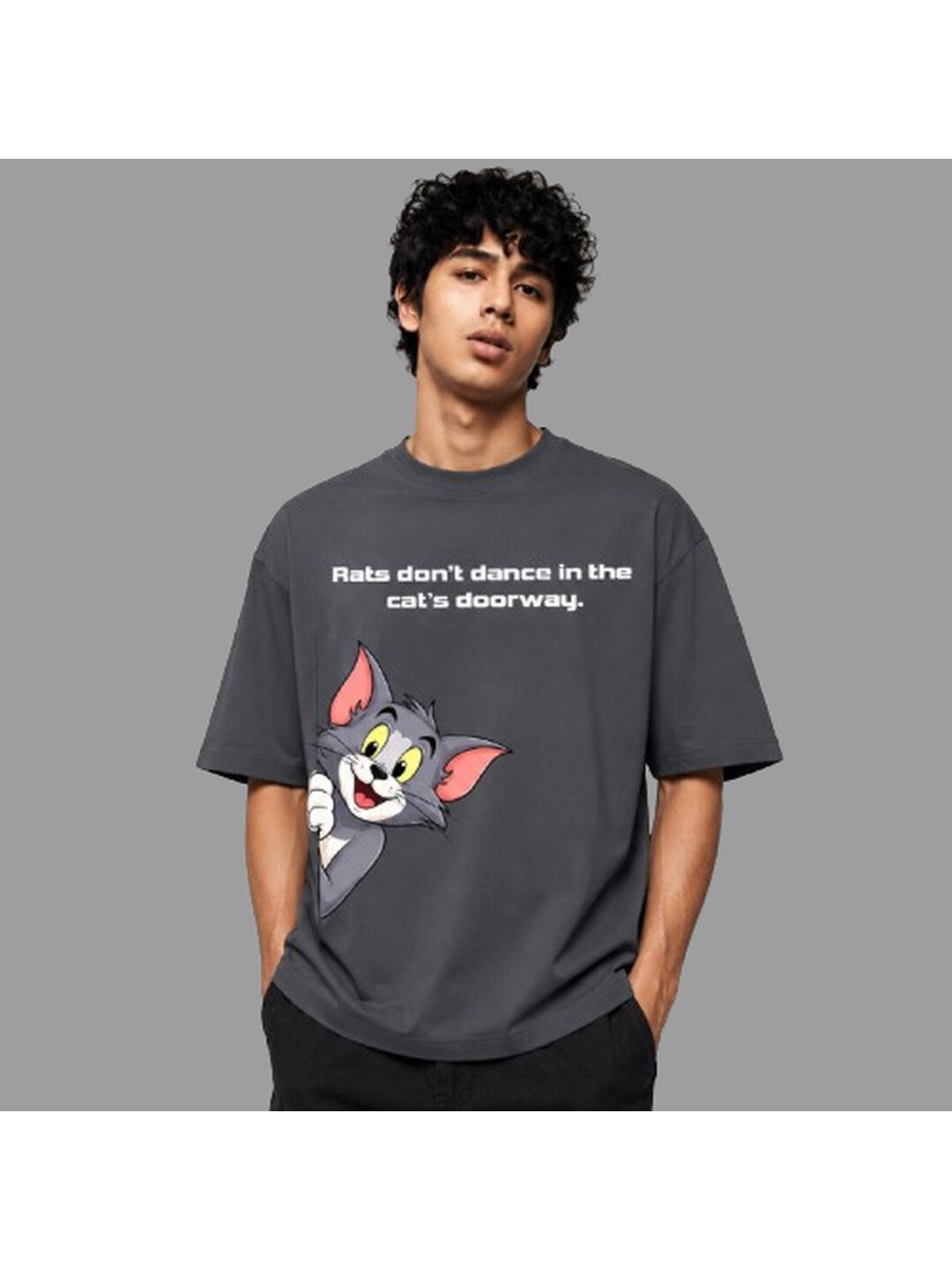 Word Idioms 06 Printed Round Neck Oversized Pre customized Tshirt for Men