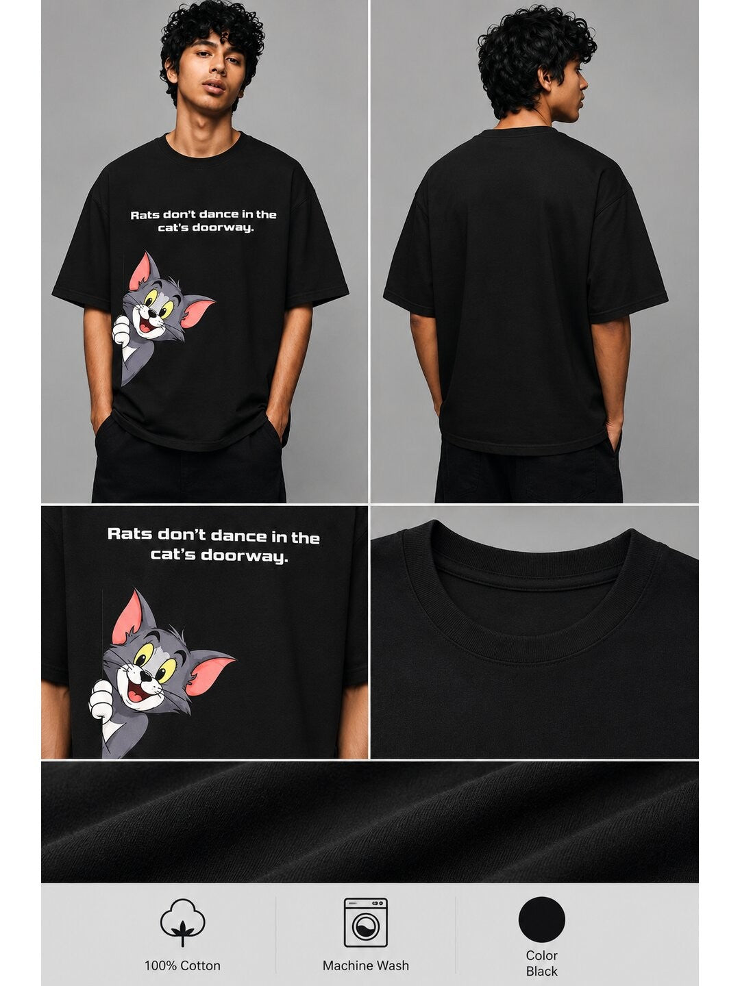 African proverb Printed Round Neck Oversize Pre-customized Tshirt for Men