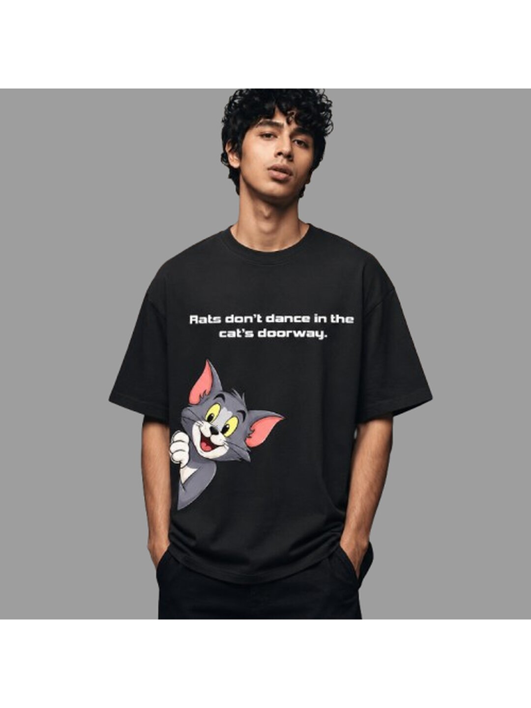 Word Idioms 06 Printed Round Neck Oversized Pre customized Tshirt for Men