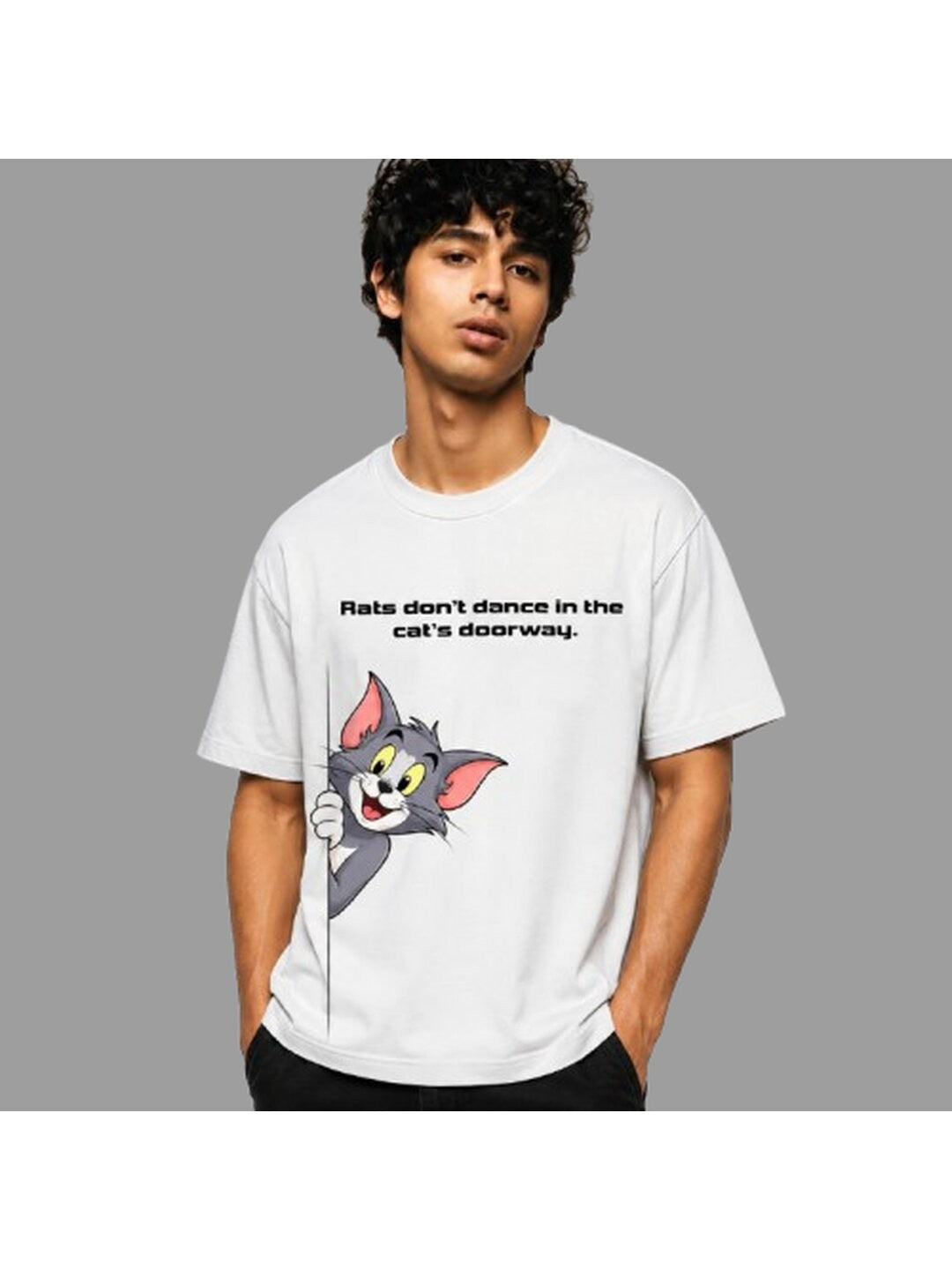 African proverb Printed Round Neck Oversize Pre-customized Tshirt for Men