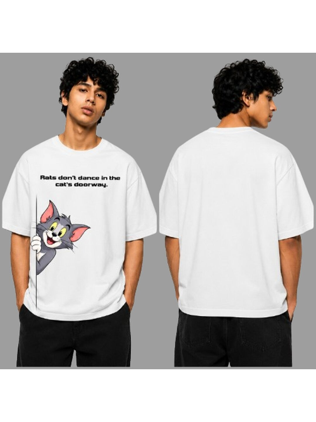 African proverb Printed Round Neck Oversize Pre-customized Tshirt for Men