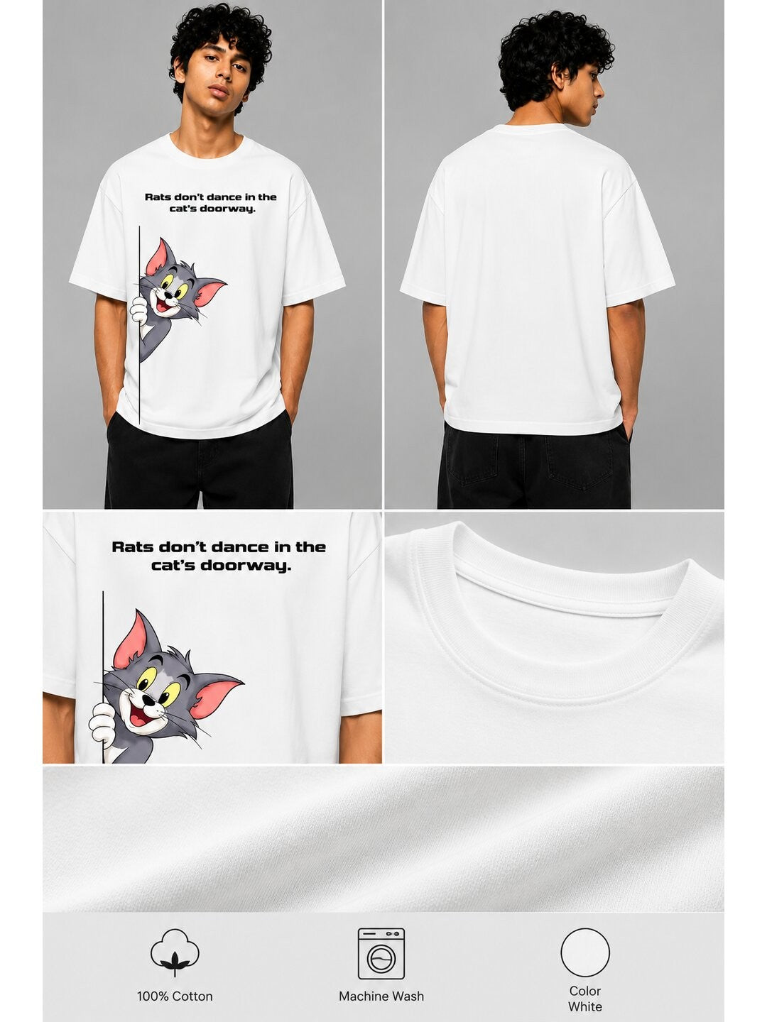 African proverb Printed Round Neck Oversize Pre-customized Tshirt for Men