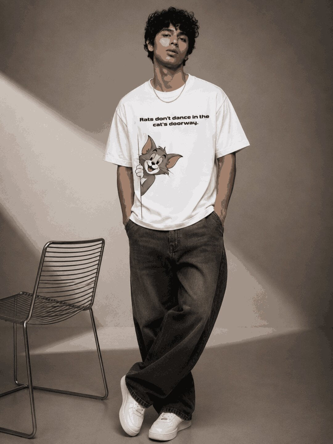 African proverb Printed Round Neck Oversize Pre-customized Tshirt for Men
