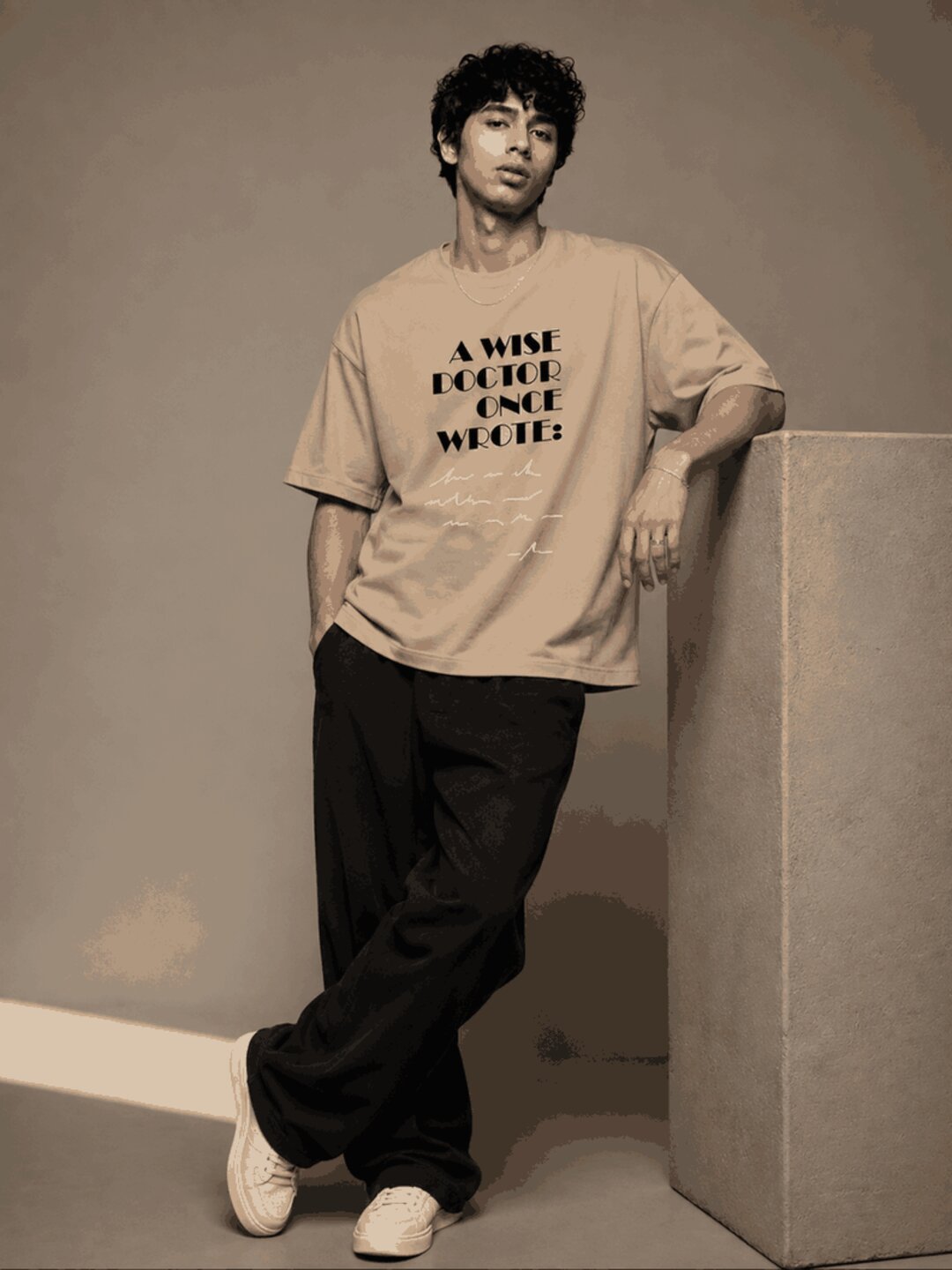 Prescription Printed Round Neck Oversize Pre-customized Tshirt for Men