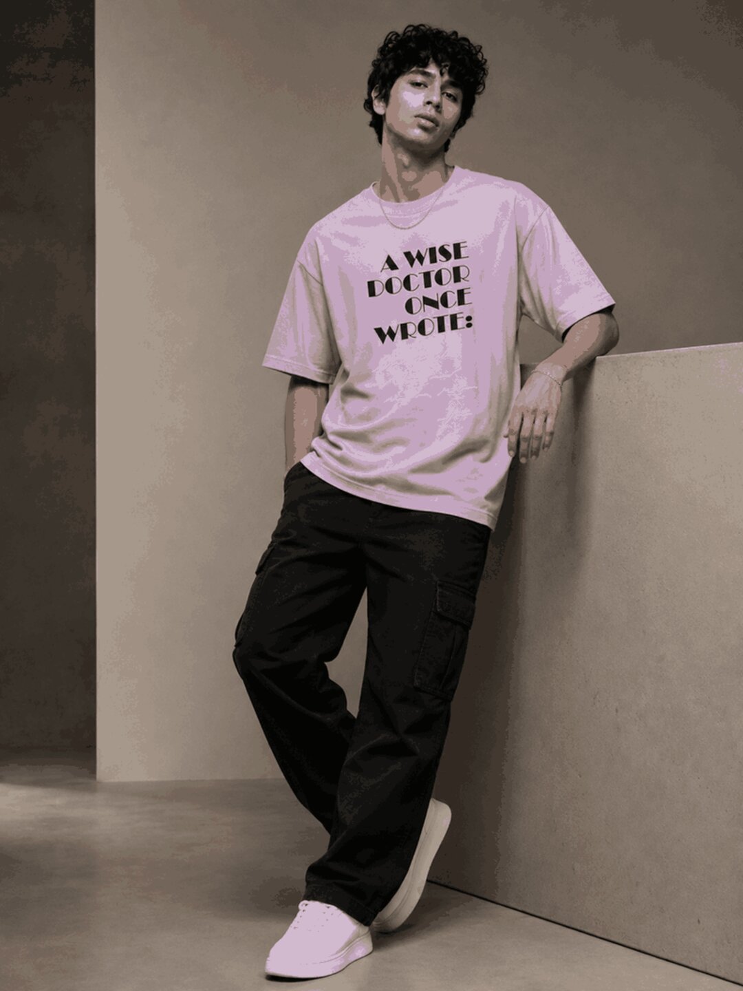 Prescription Printed Round Neck Oversize Pre-customized Tshirt for Men