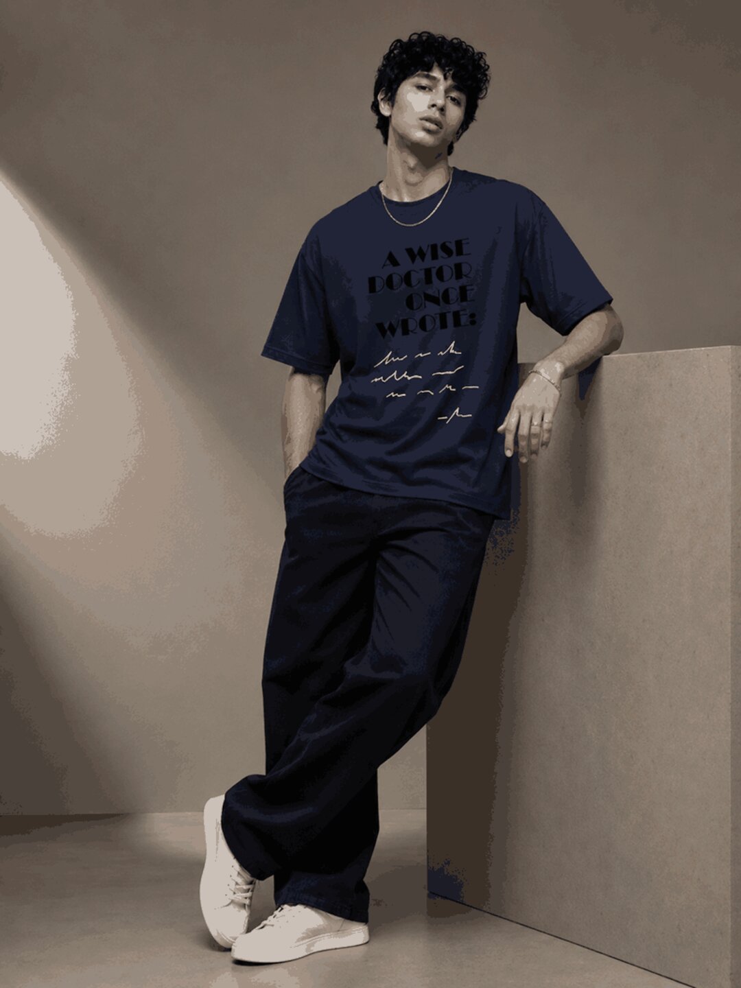 Prescription Printed Round Neck Oversize Pre-customized Tshirt for Men