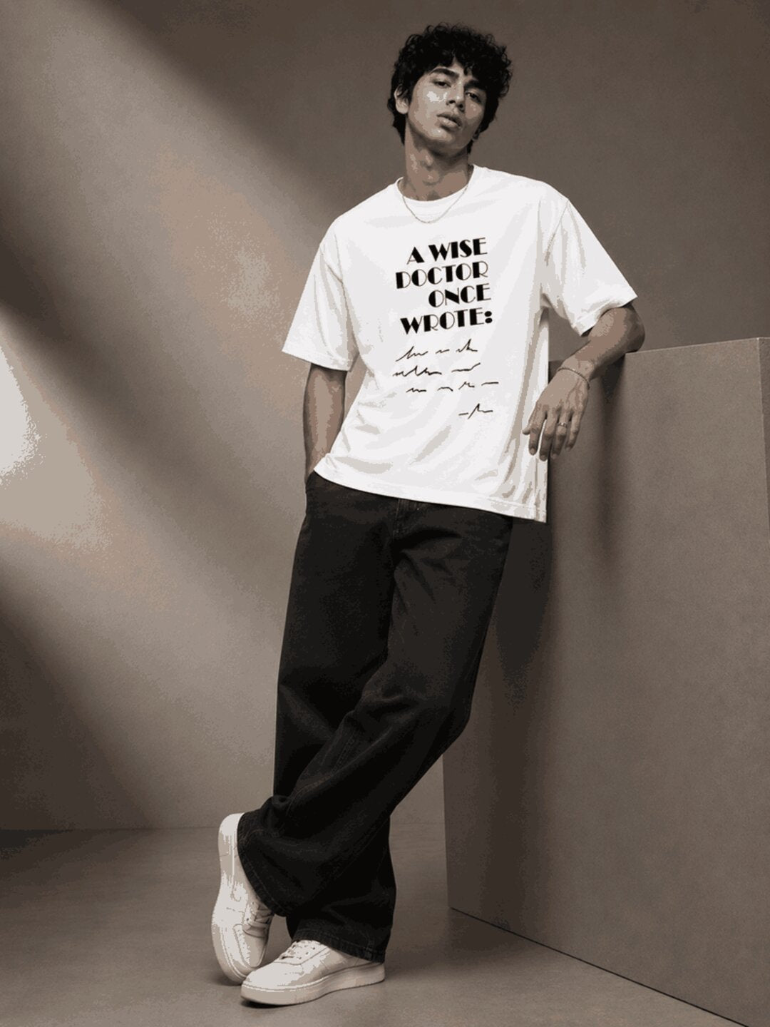 Prescription Printed Round Neck Oversize Pre-customized Tshirt for Men