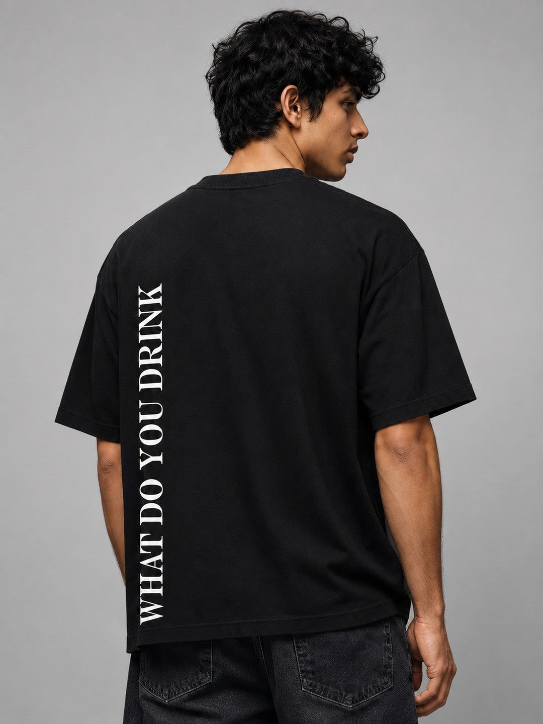 Poison Printed Round Neck Oversize Pre-customized Tshirt for Men