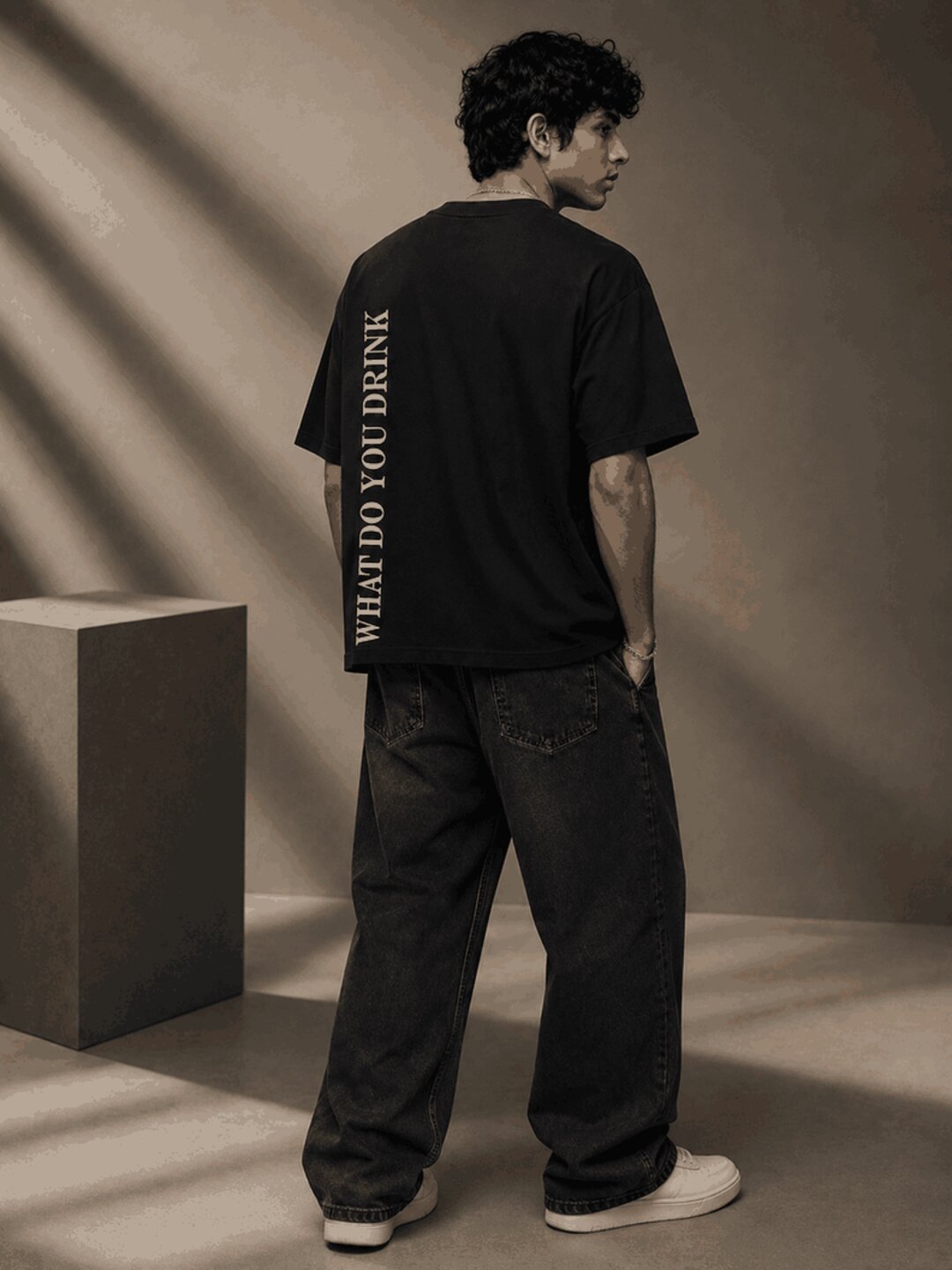 Poison Printed Round Neck Oversize Pre-customized Tshirt for Men