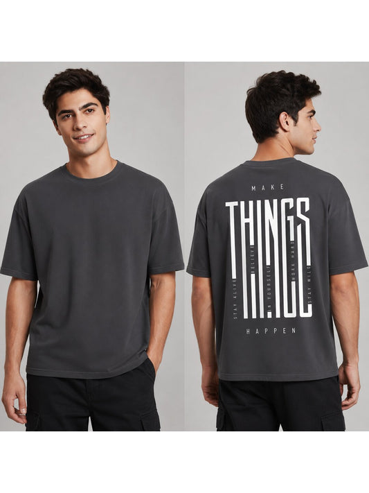 Word Idioms 31 Printed Round Neck Oversized Pre customized Tshirt for Men