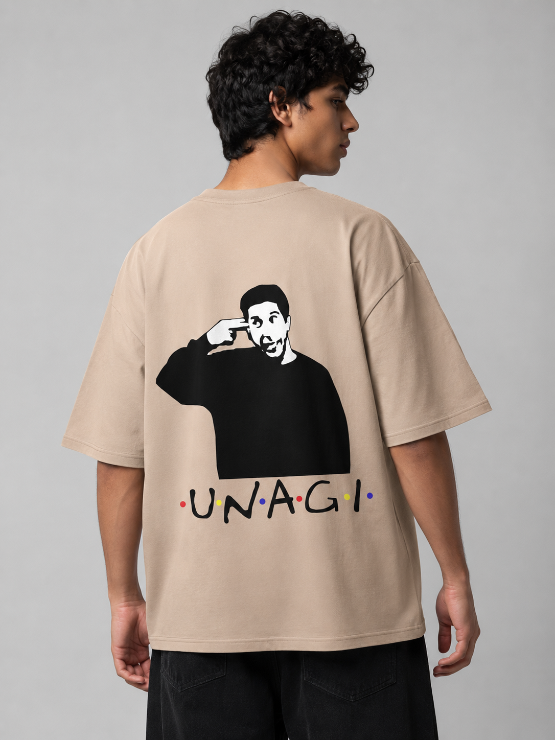 Unagi Printed Round Neck Oversize Pre-customized Tshirt for Men