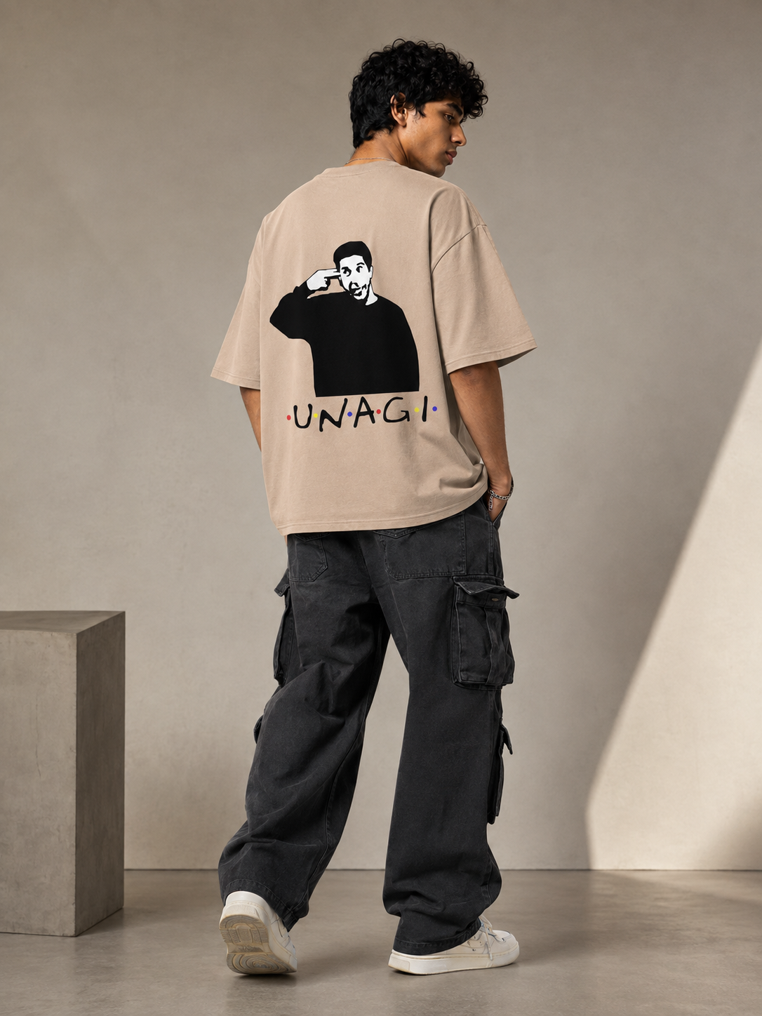 Unagi Printed Round Neck Oversize Pre-customized Tshirt for Men