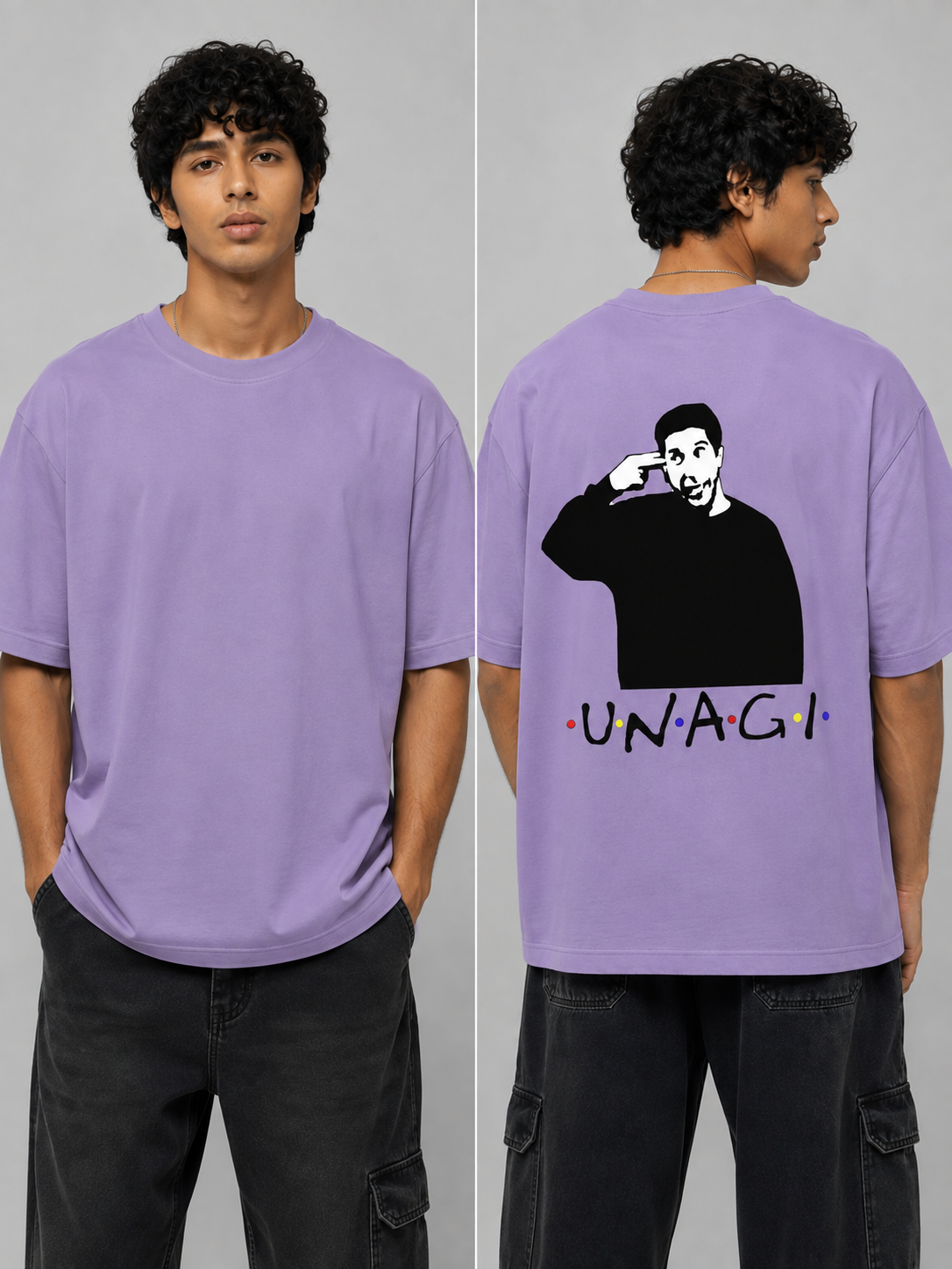 Unagi Printed Round Neck Oversize Pre-customized Tshirt for Men