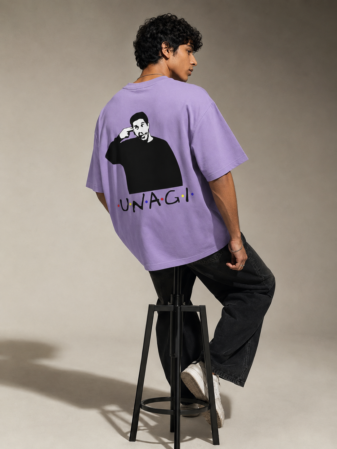 Unagi Printed Round Neck Oversize Pre-customized Tshirt for Men