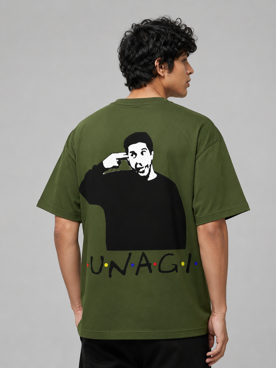 Unagi Printed Round Neck Oversize Pre-customized Tshirt for Men