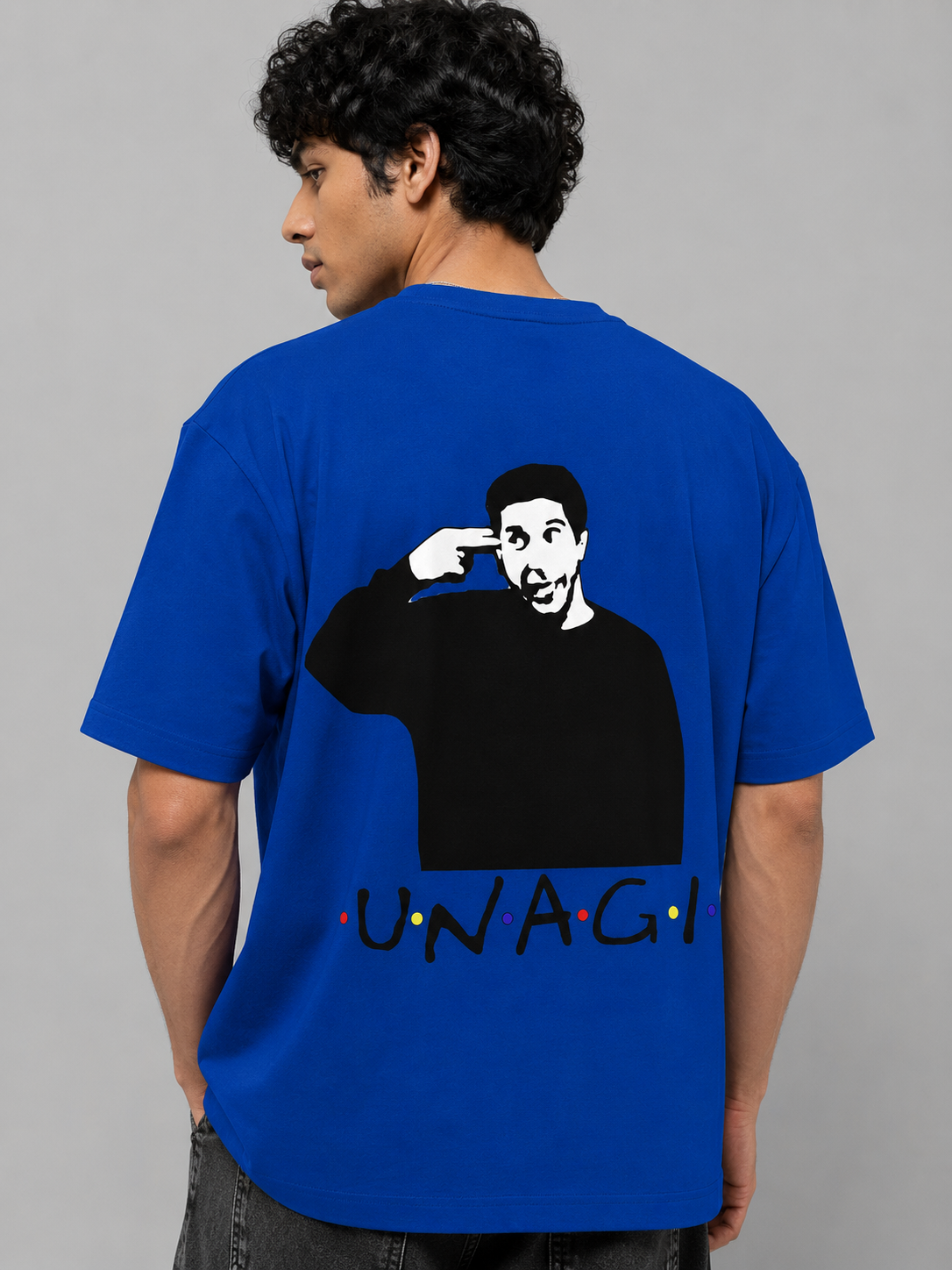 Unagi Printed Round Neck Oversize Pre-customized Tshirt for Men