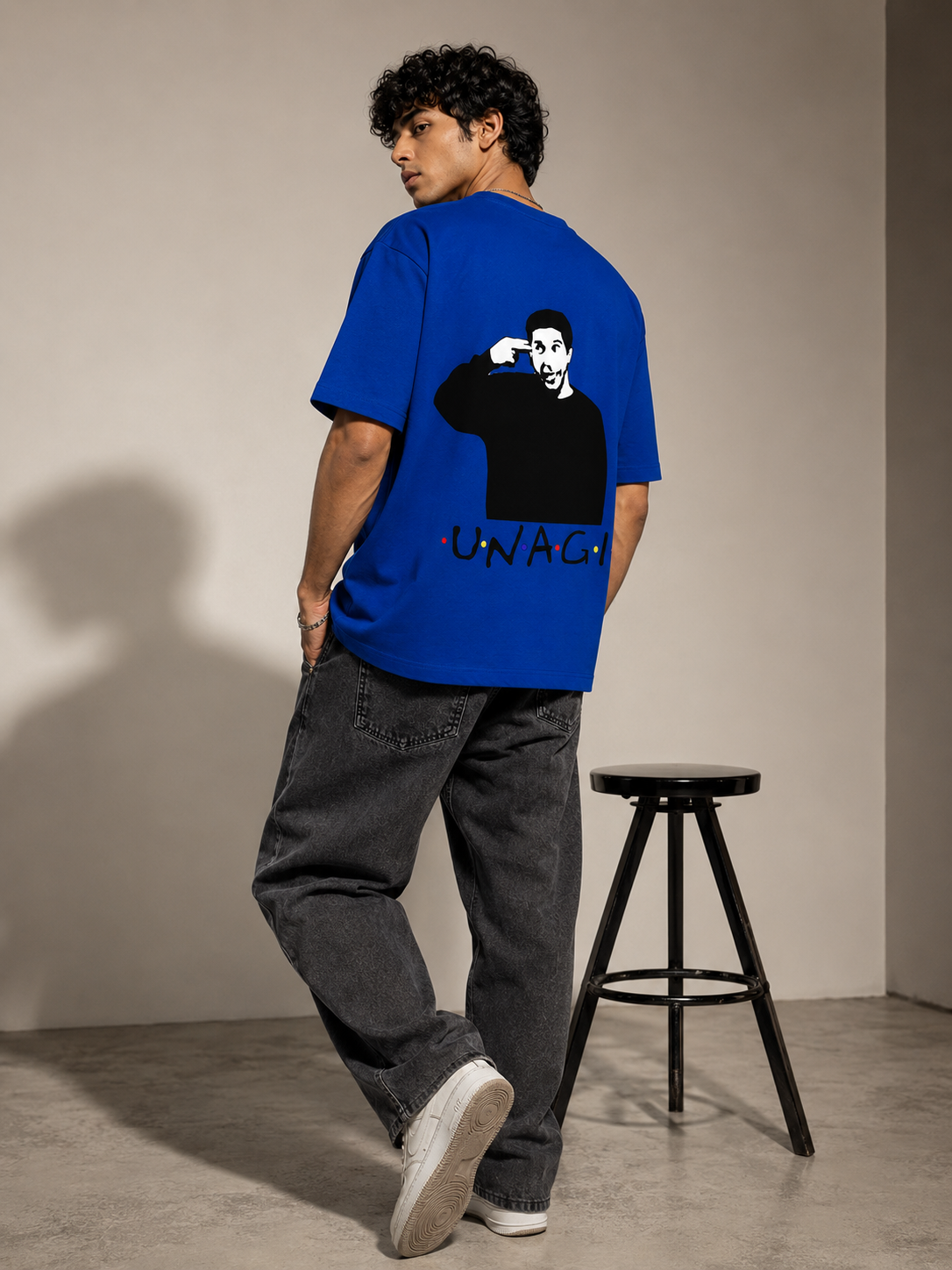Unagi Printed Round Neck Oversize Pre-customized Tshirt for Men