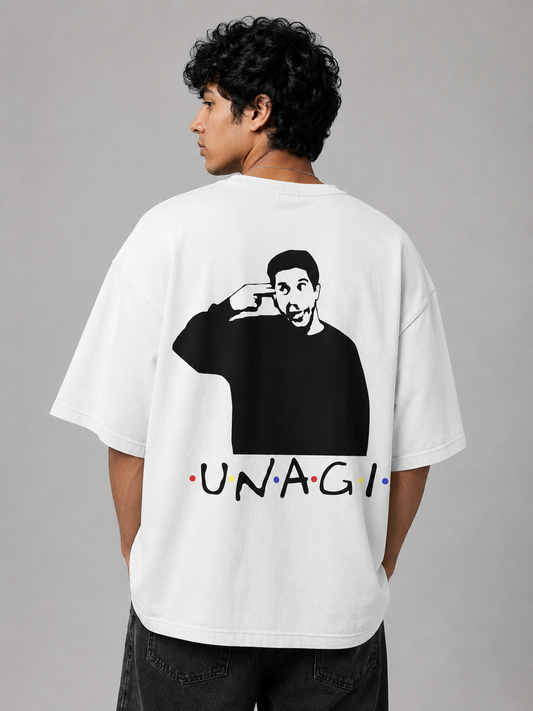 Unagi Printed Round Neck Oversize Pre-customized Tshirt for Men