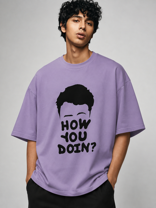 Joey Printed Round Neck Oversize Pre-customized Tshirt for Men