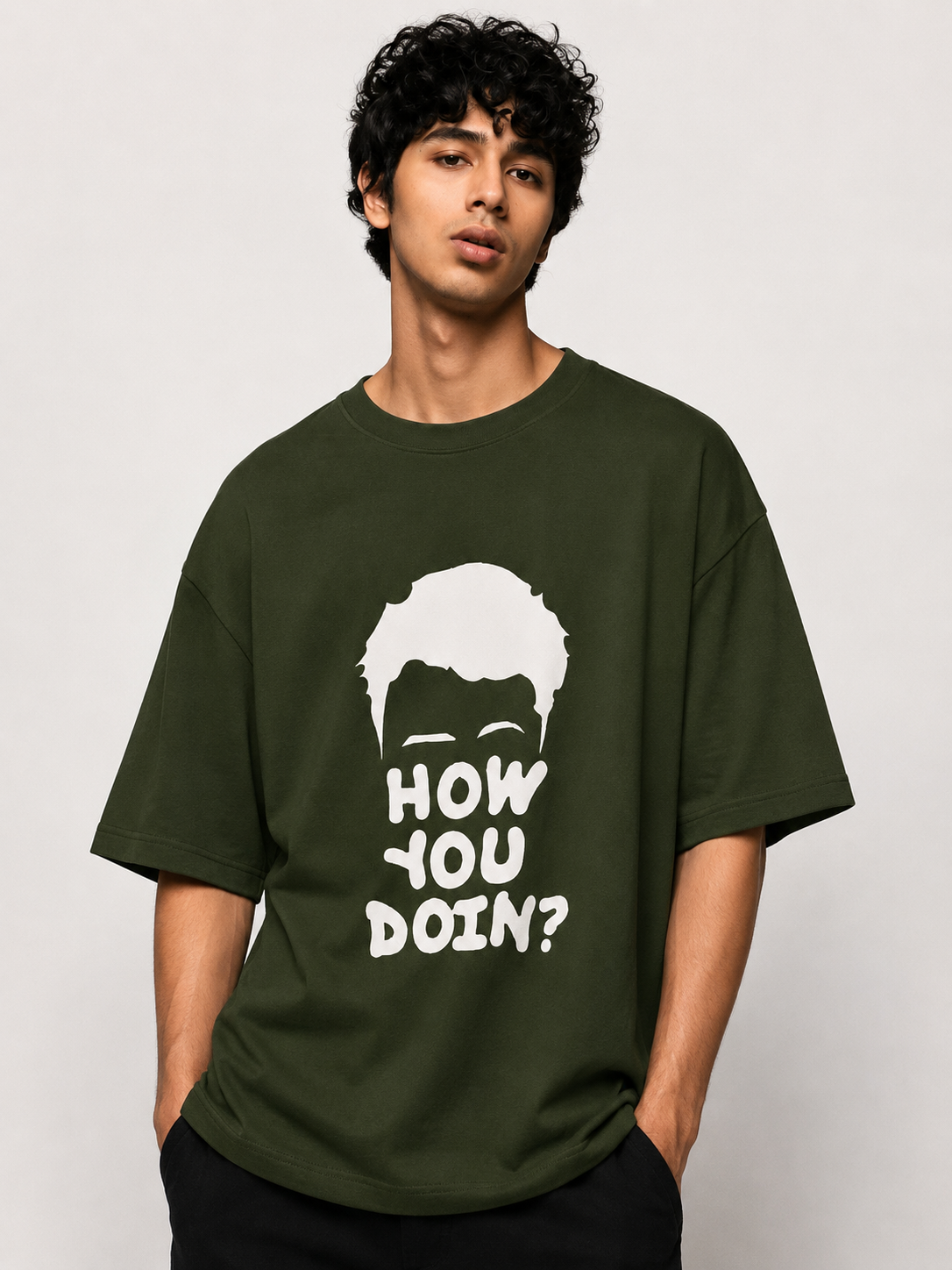 Joey Printed Round Neck Oversize Pre-customized Tshirt for Men