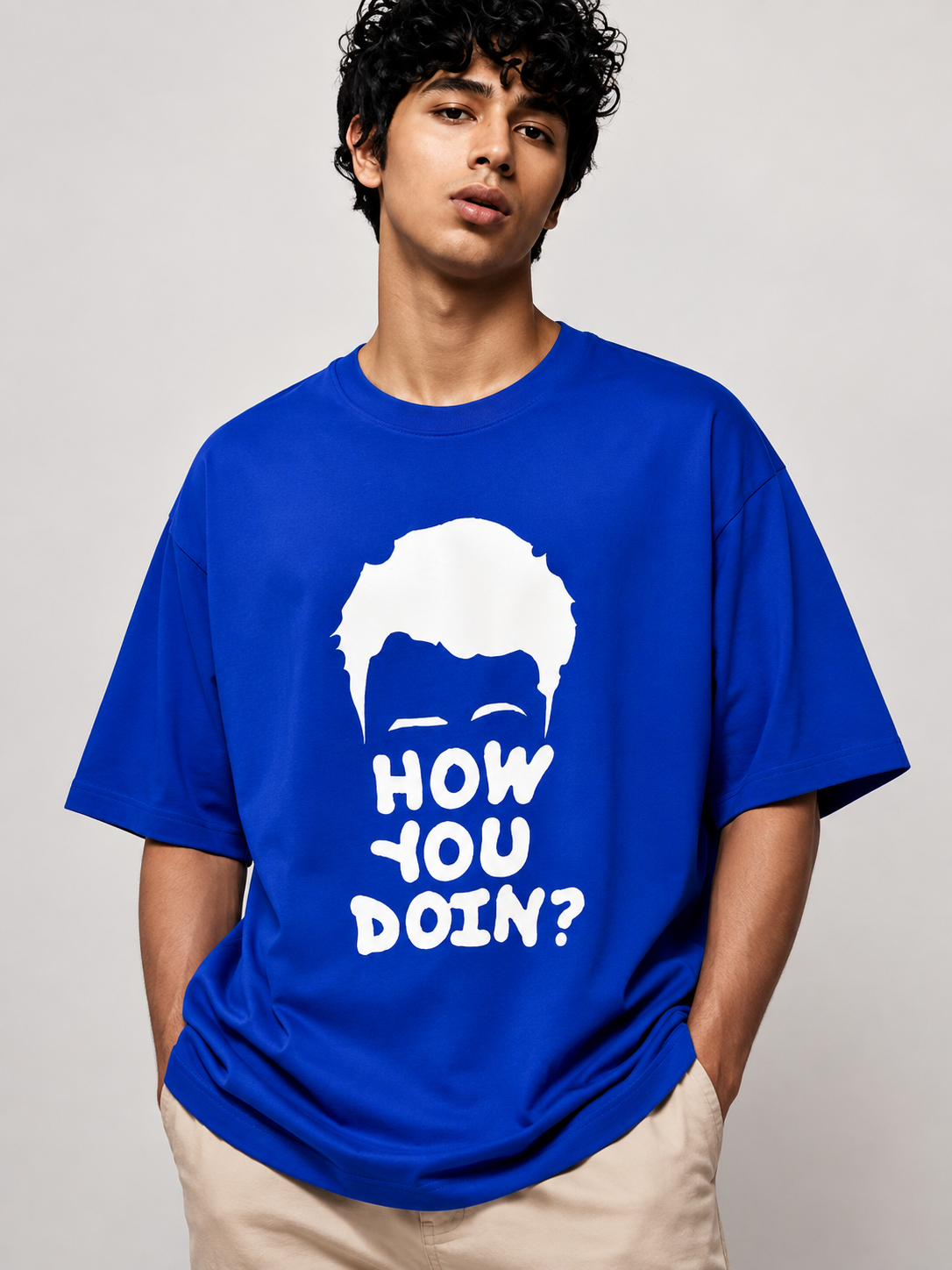 Joey Printed Round Neck Oversize Pre-customized Tshirt for Men