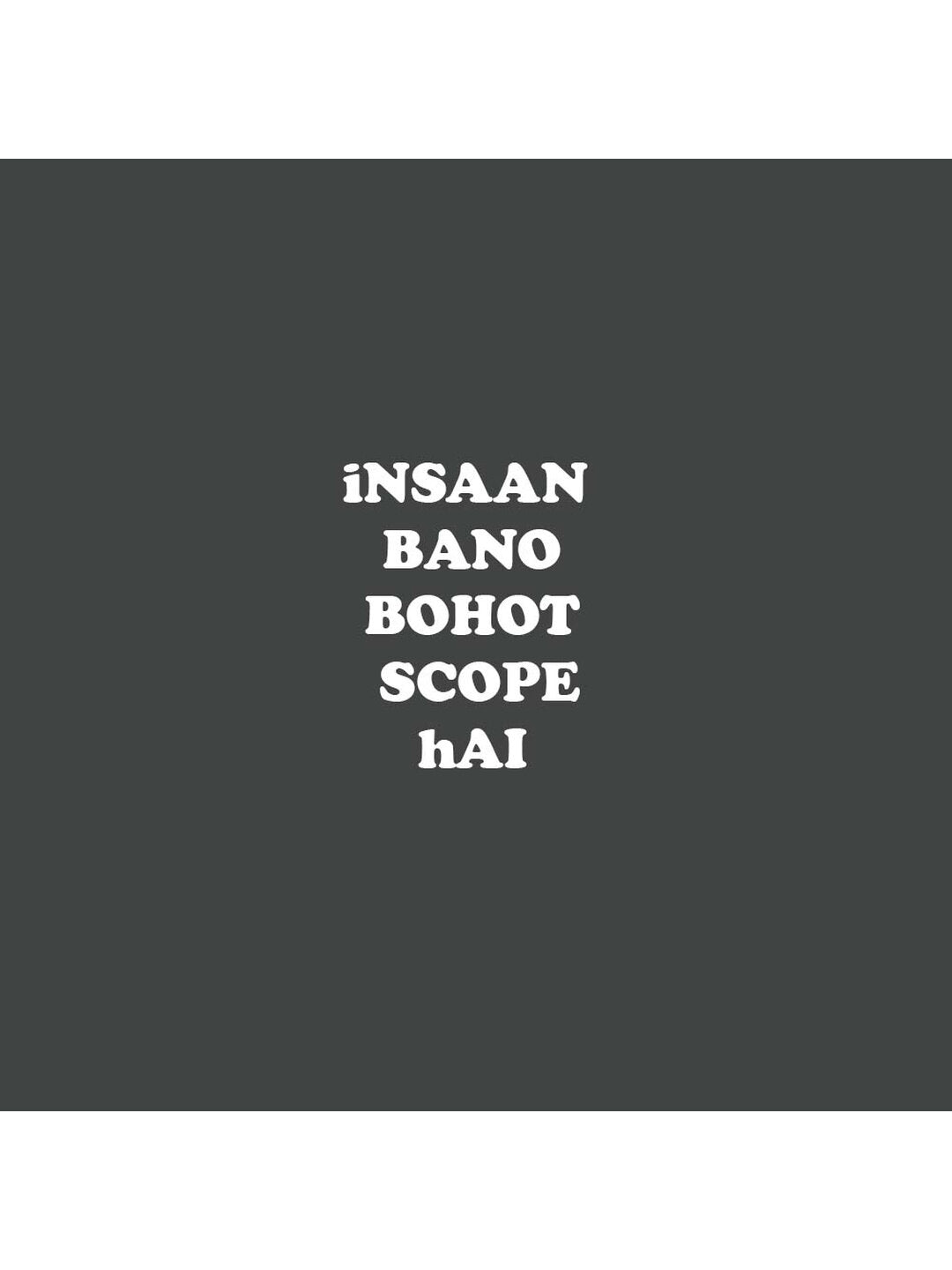 Insaan Scope Printed Round Neck Regular Pre-customized Tshirt for Men