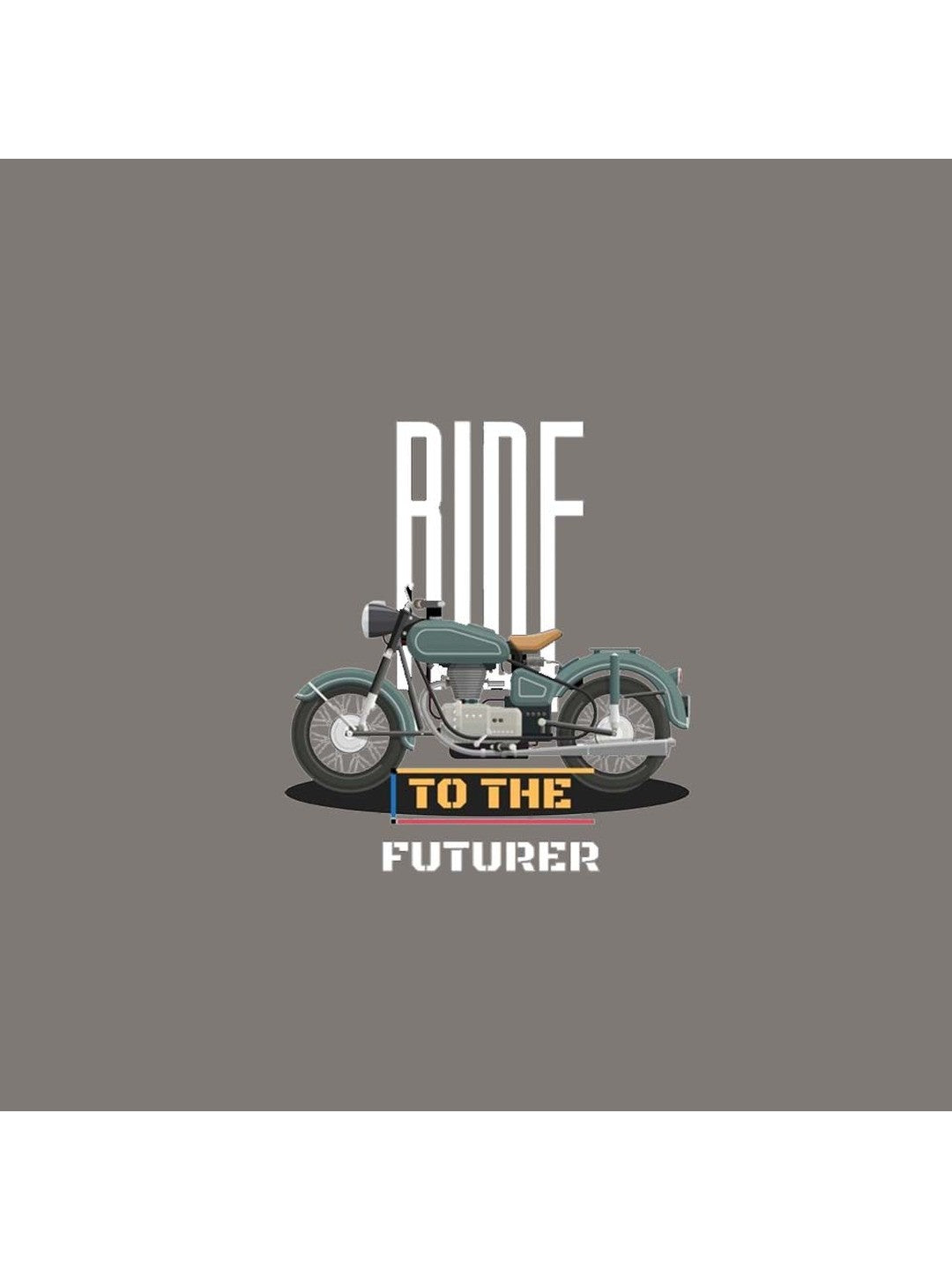 Rider Printed Round Neck Regular Pre-customized Tshirt for Men