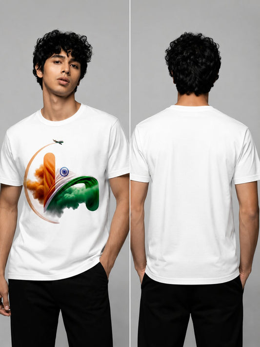 India high Printed Round Neck Regular Pre-customized Tshirt for Men