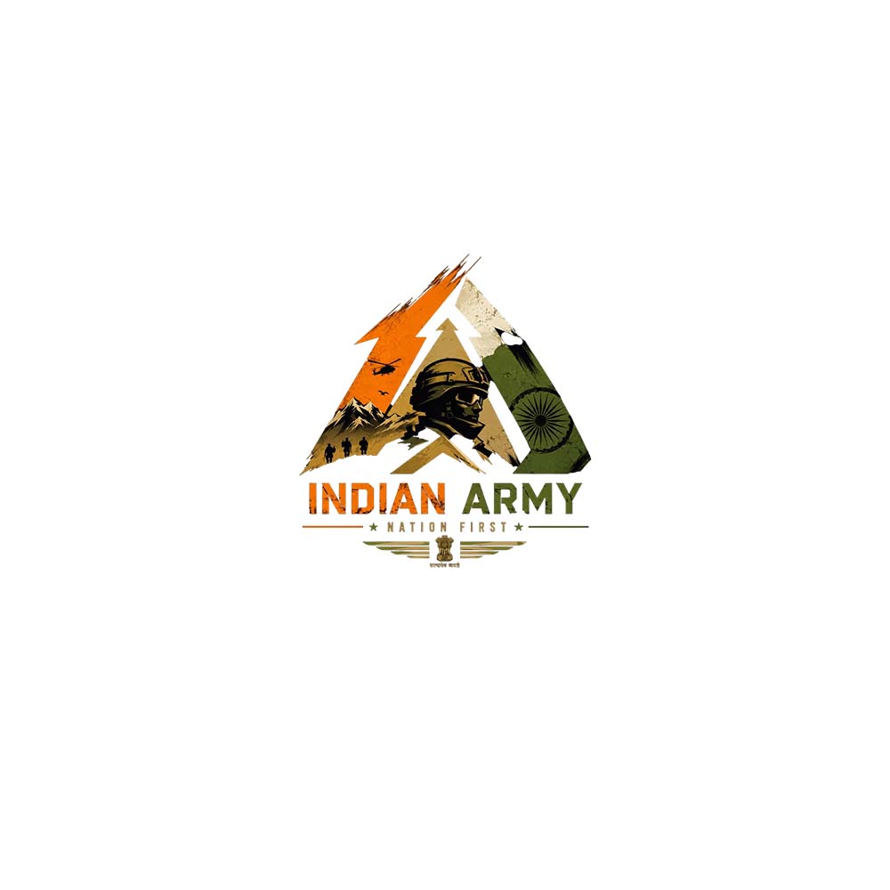 Indian Army – Nation First Printed Round Neck Regular Pre-customized Tshirt for Men