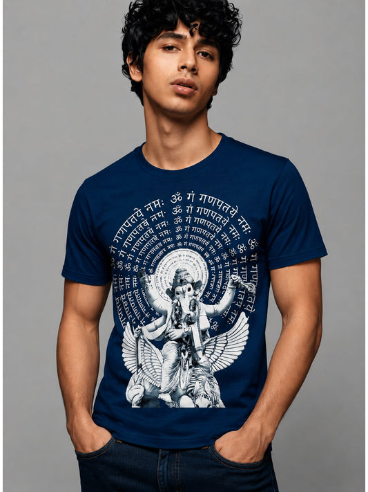 Culture 03 Printed Round Neck Regular Pre customized Tshirt for Men