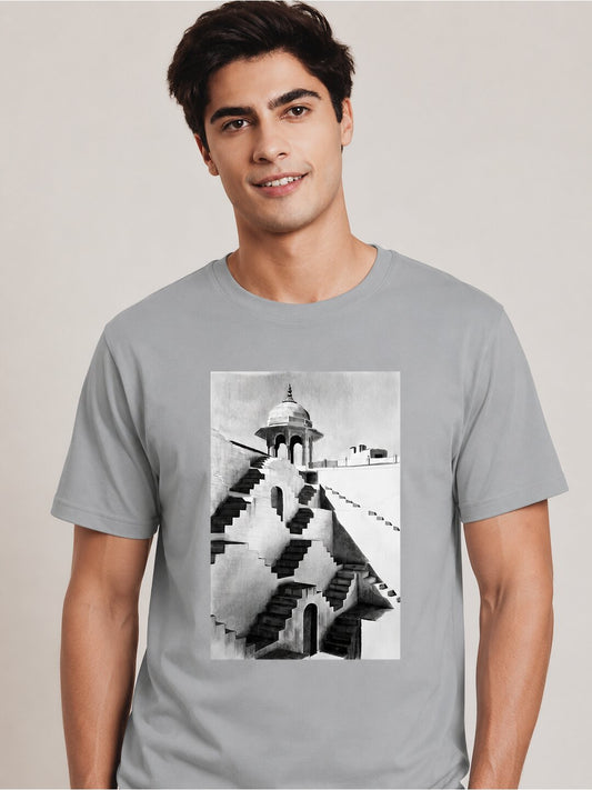 Culture 06 Printed Round Neck Regular Pre customized Tshirt for Men