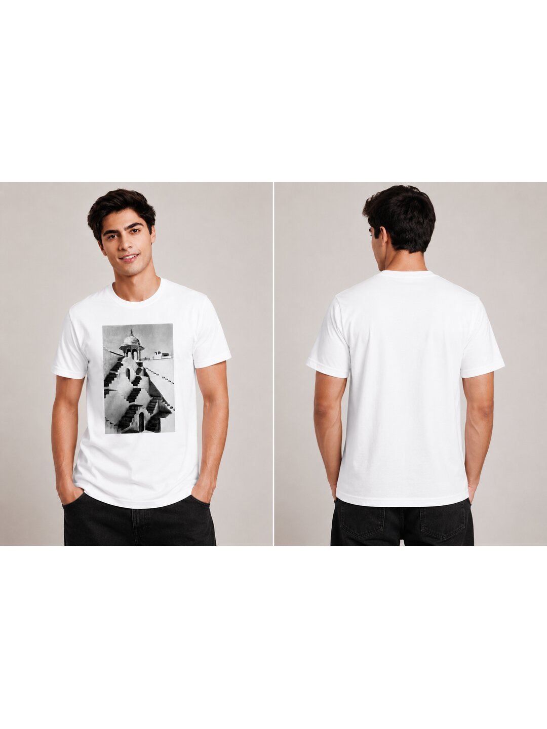 Culture 06 Printed Round Neck Regular Pre customized Tshirt for Men