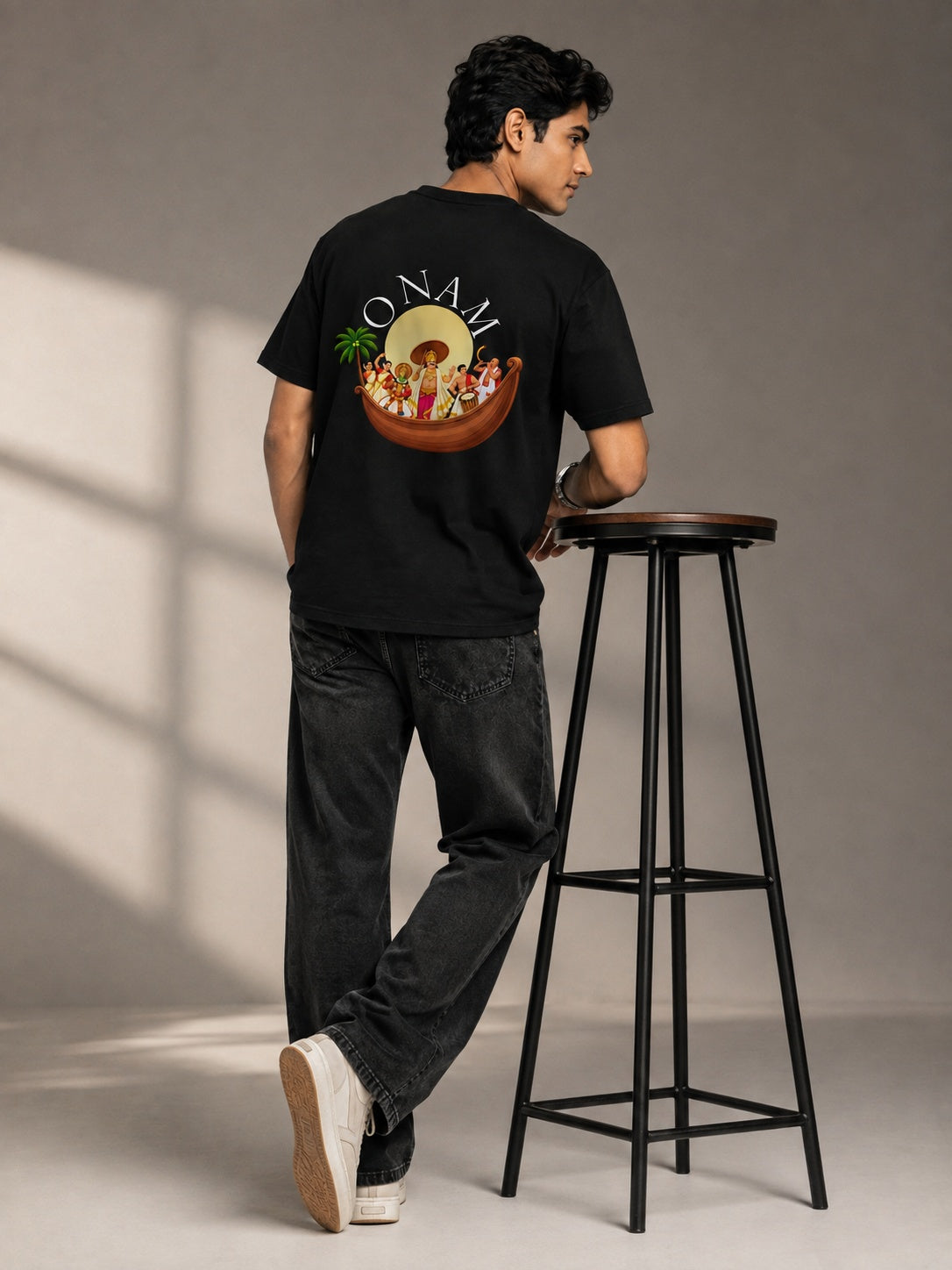 Mahabali Printed Round Neck Regular Pre-customized Tshirt for Men