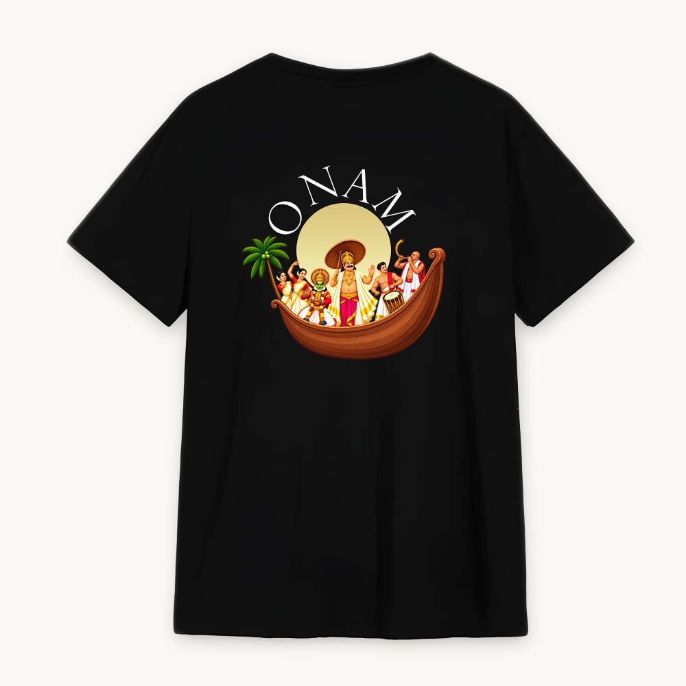 Mahabali Printed Round Neck Regular Pre-customized Tshirt for Men