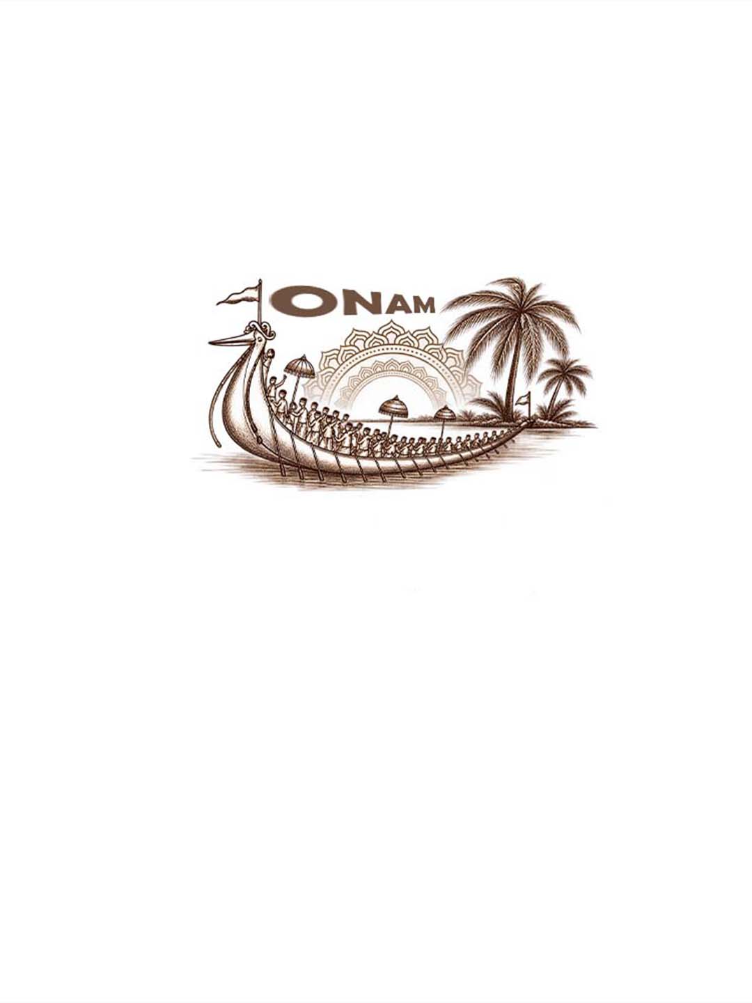 OnamBoat Printed Round Neck Regular Pre-customized Tshirt for Men
