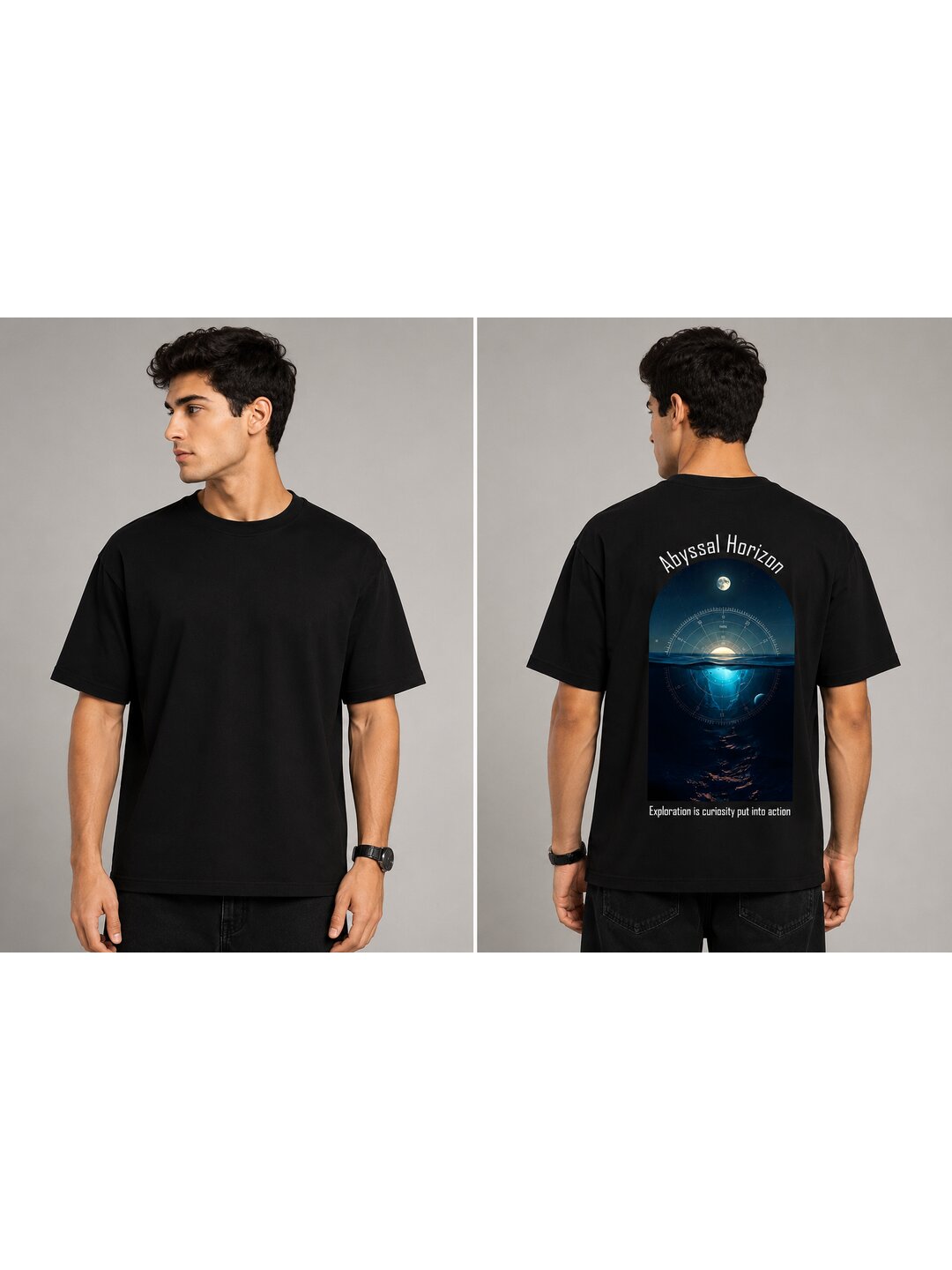 Celestial 09 Printed Round Neck Regular Pre customized Tshirt for Men