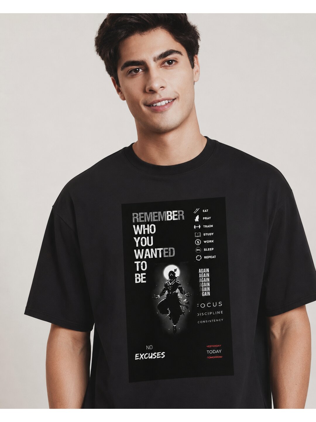 Identity Printed Round Neck Regular Pre-customized Tshirt for Men