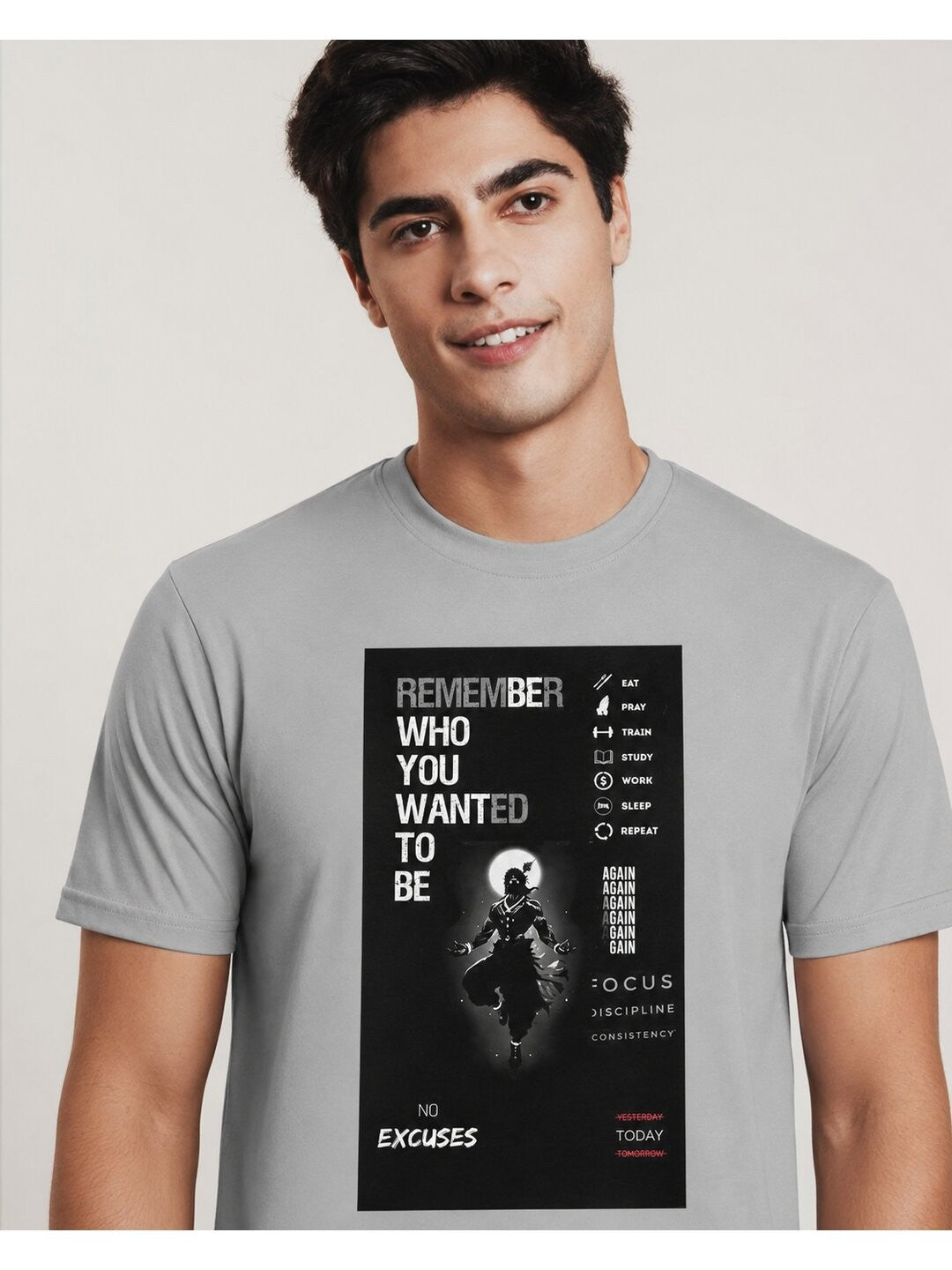 Identity Printed Round Neck Regular Pre-customized Tshirt for Men