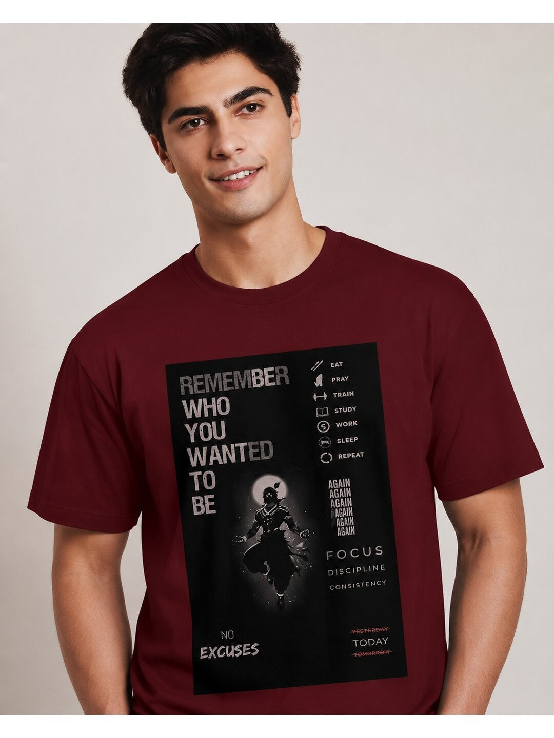 Identity Printed Round Neck Regular Pre-customized Tshirt for Men