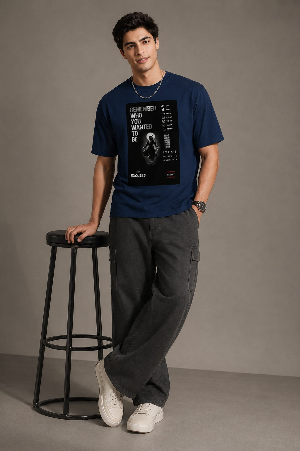 Identity Printed Round Neck Regular Pre-customized Tshirt for Men