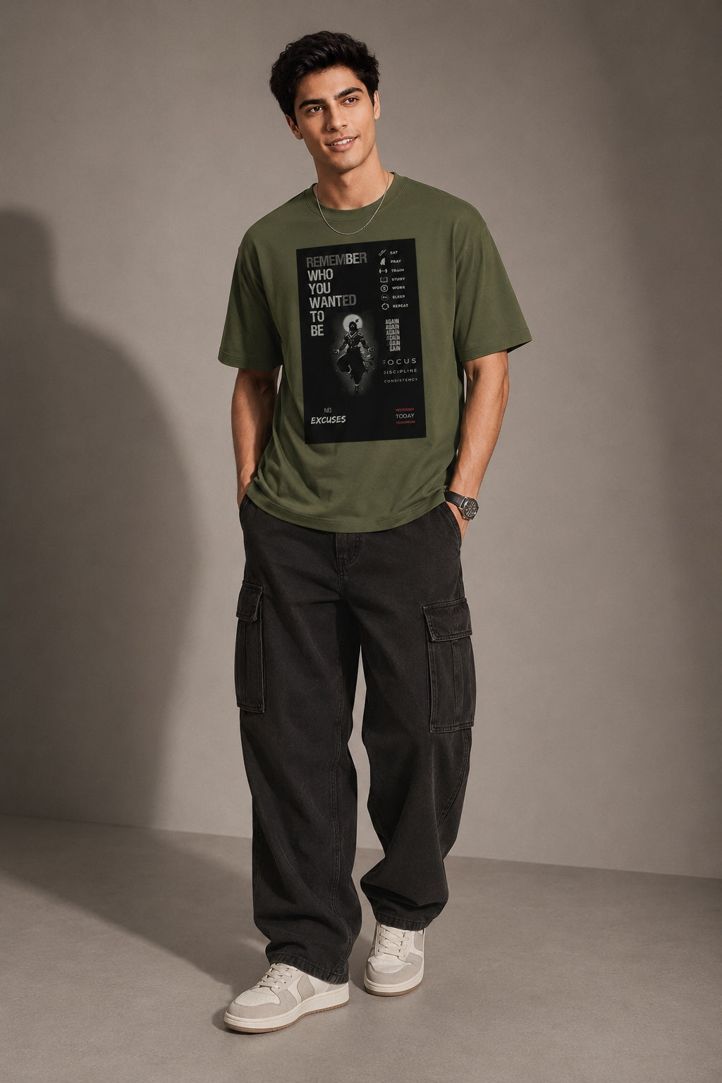 Identity Printed Round Neck Regular Pre-customized Tshirt for Men