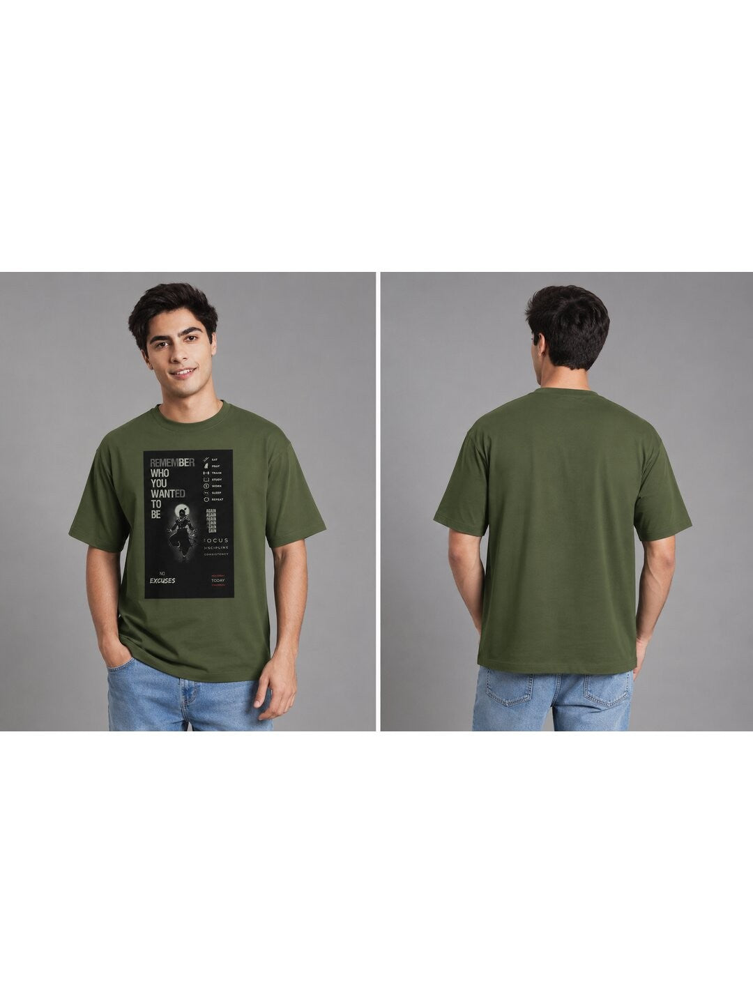 Identity Printed Round Neck Regular Pre-customized Tshirt for Men